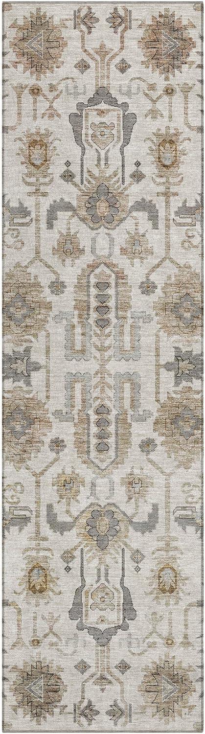 Addison Rugs Chantille Indoor/Outdoor Traditional Oriental Ivory Washable Rectangle Rug, 1'8" x 2'6"