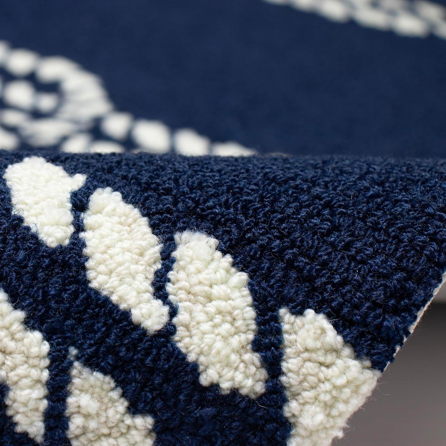 Liora Manne Capri Ropes Indoor/Outdoor Rug Navy 5' x 7'6"