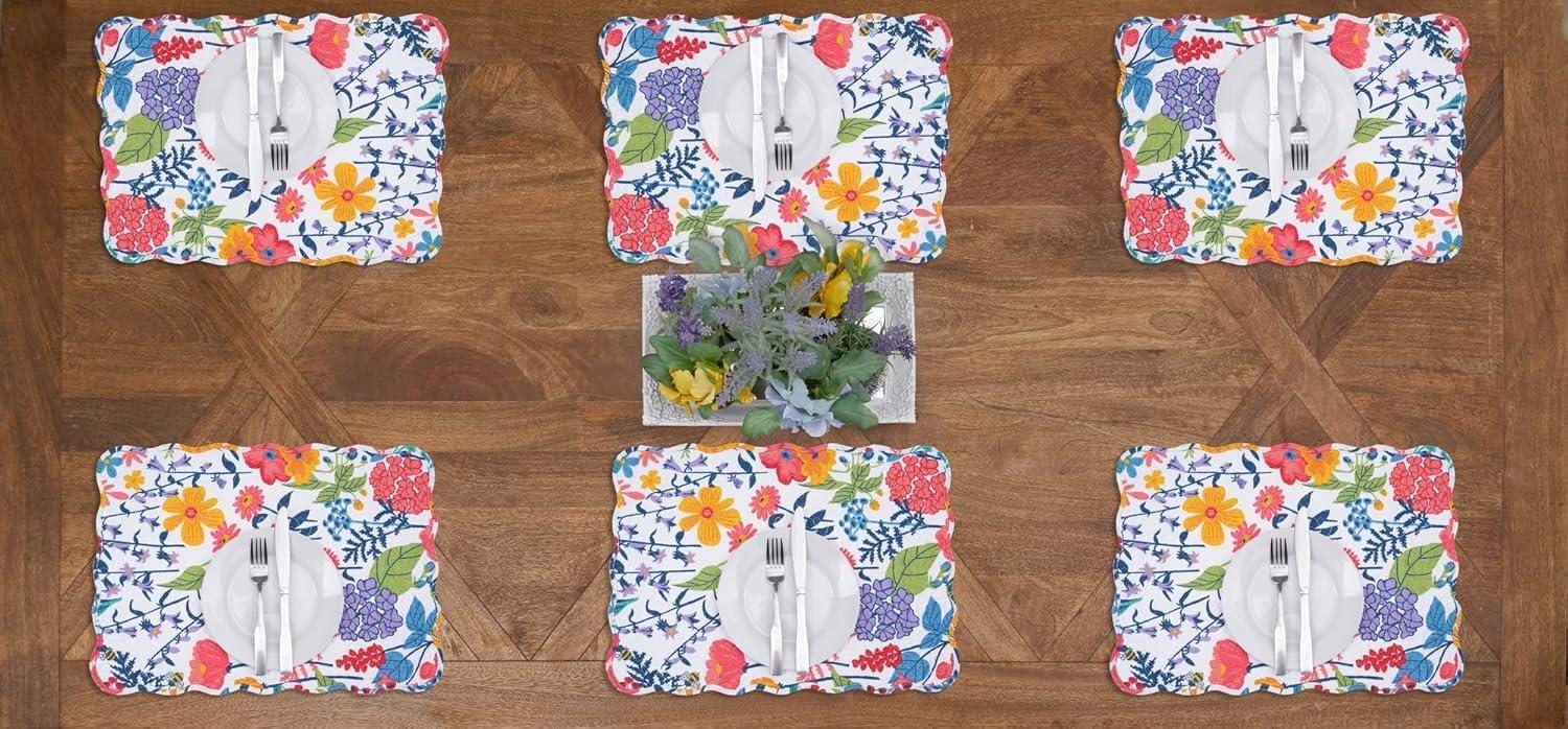 C&F Home Cotton Machine Washable Reversible Placemats