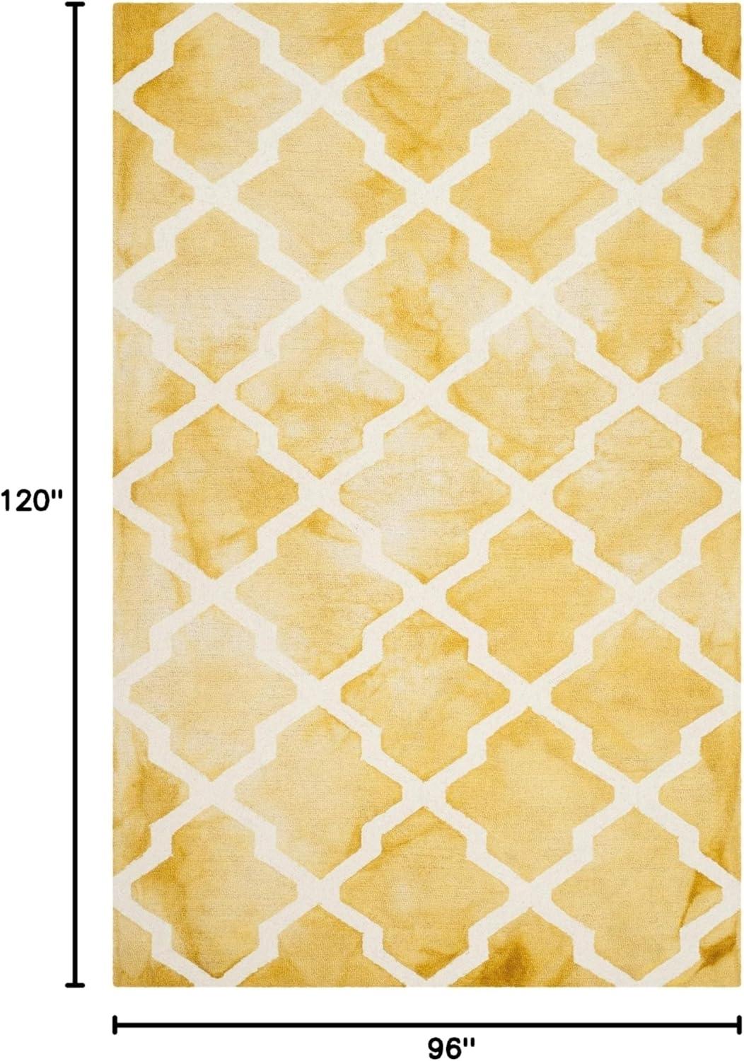 Dip Dye DDY540 Hand Tufted Indoor Area Rug - Gold/Ivory - 8'x10' - Safavieh