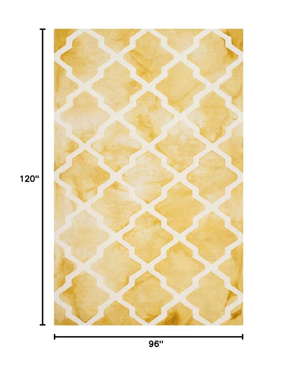 Dip Dye DDY540 Hand Tufted Indoor Area Rug - Gold/Ivory - 8'x10' - Safavieh