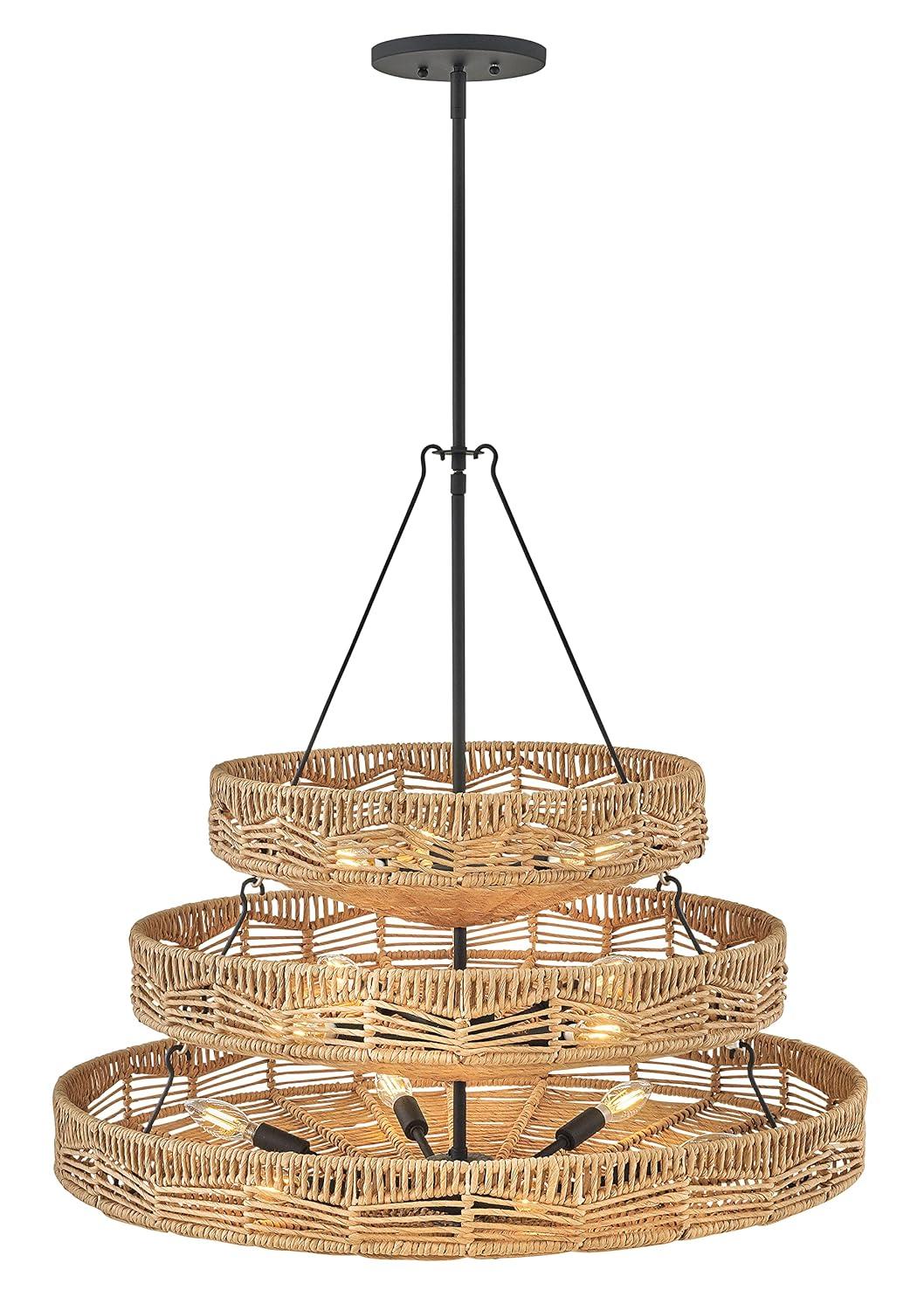 13 - Light Unique Tiered Chandelier