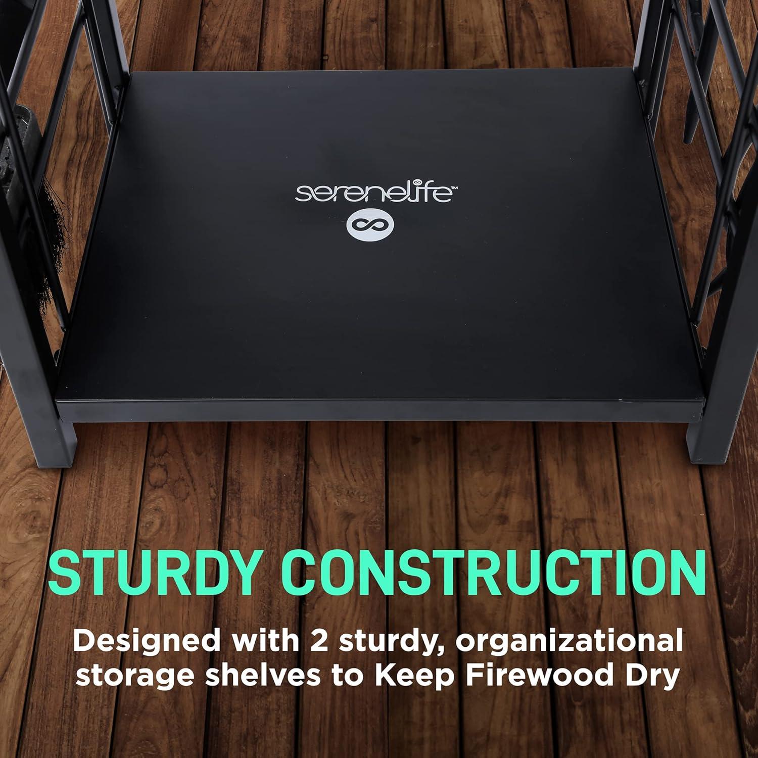 SereneLife Firewood Rack Holder