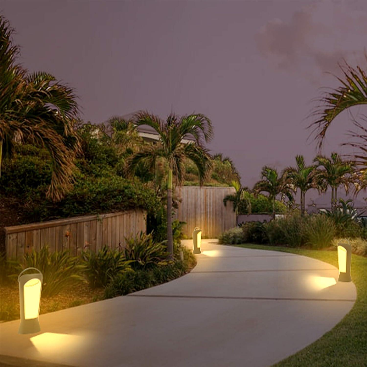 Techko Solar Portable Directional Garden and Path Light – LED Amber or White