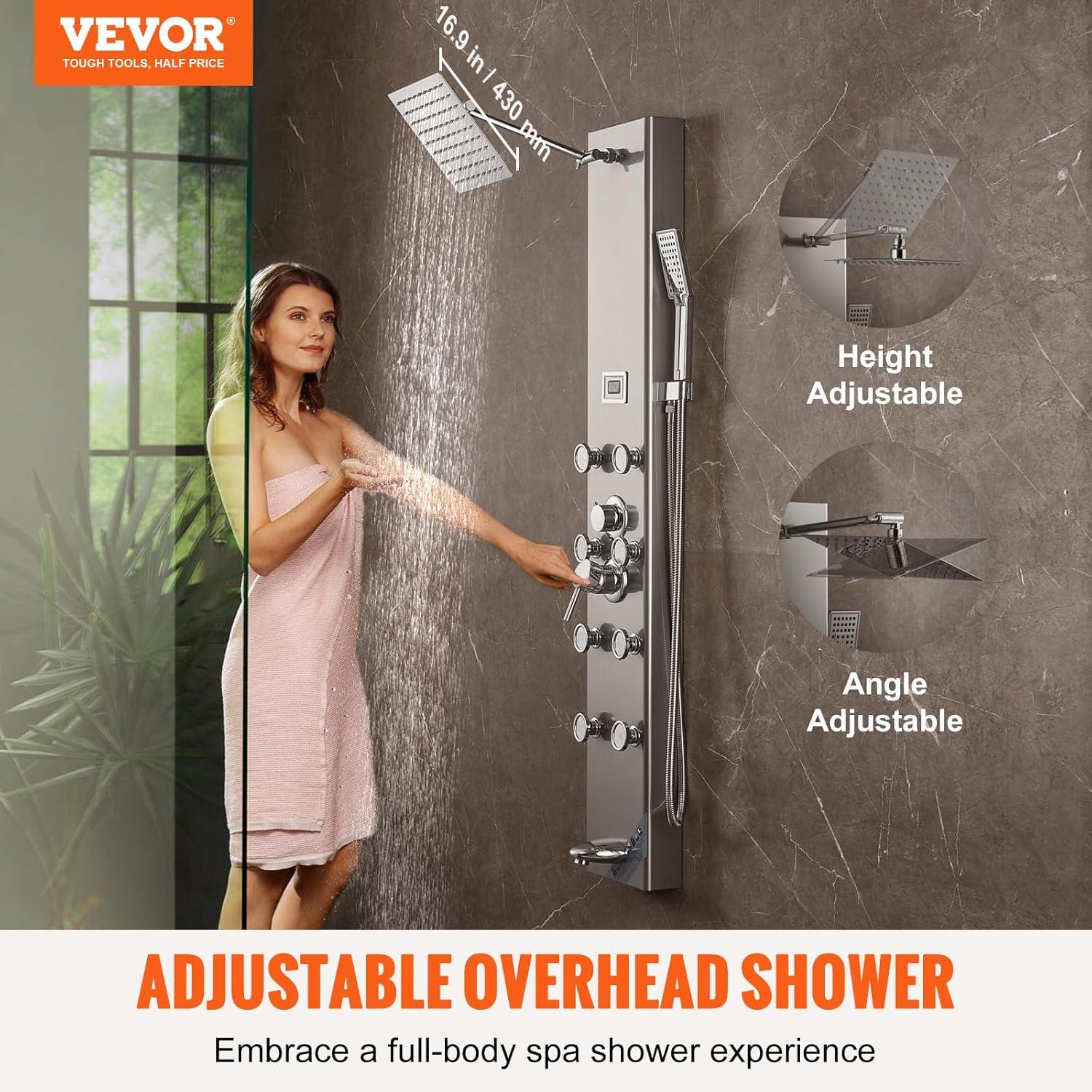 52.8'' Shower Panel with Full Body Shower Head