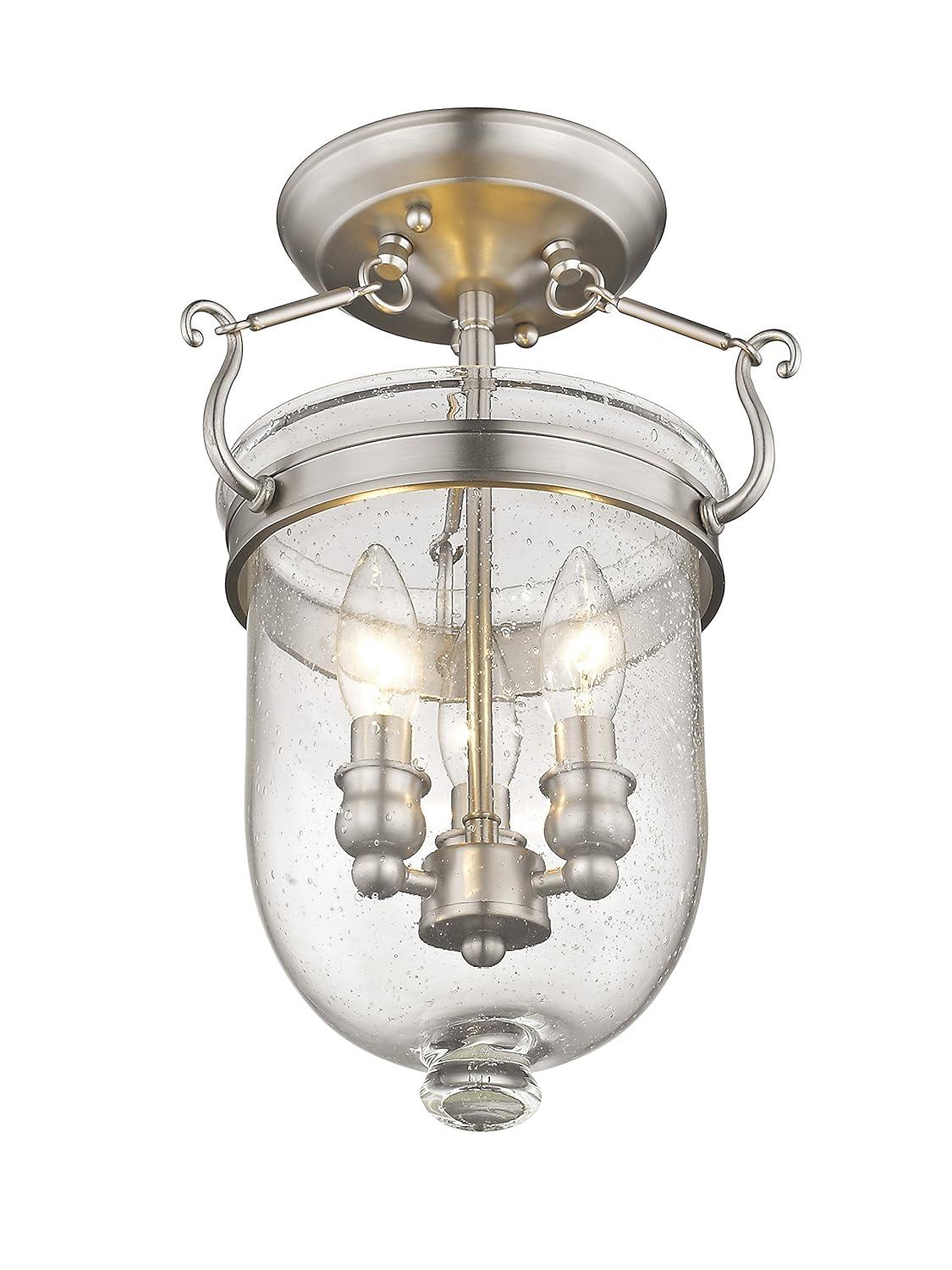 Livex Lighting Jefferson 3 - Light Flush Mount in  Brushed Nickel