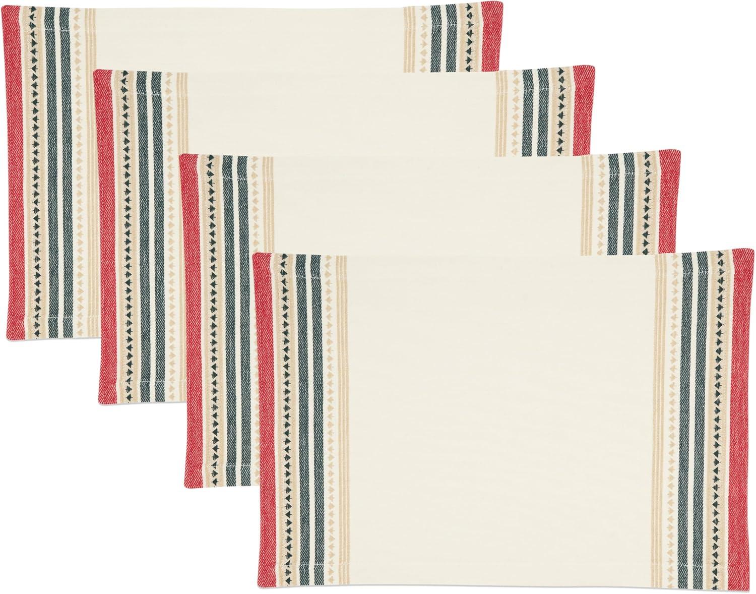 Saro Merry Pines Dobby Placemat (Set of 4)