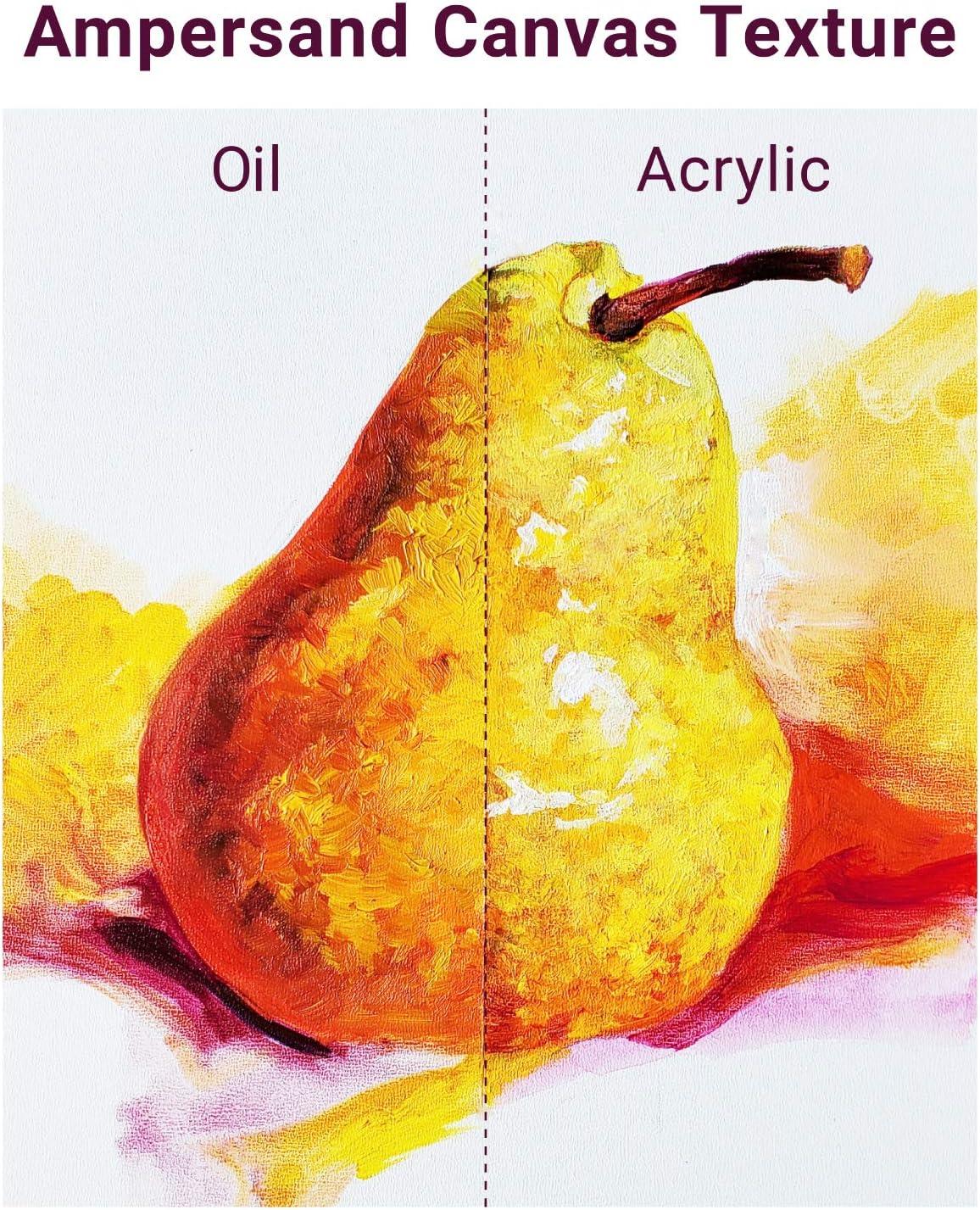 Ampersand Art Artist Panel, Canvas Texture, Cradled, 3/4" Profile, 12" x 16"