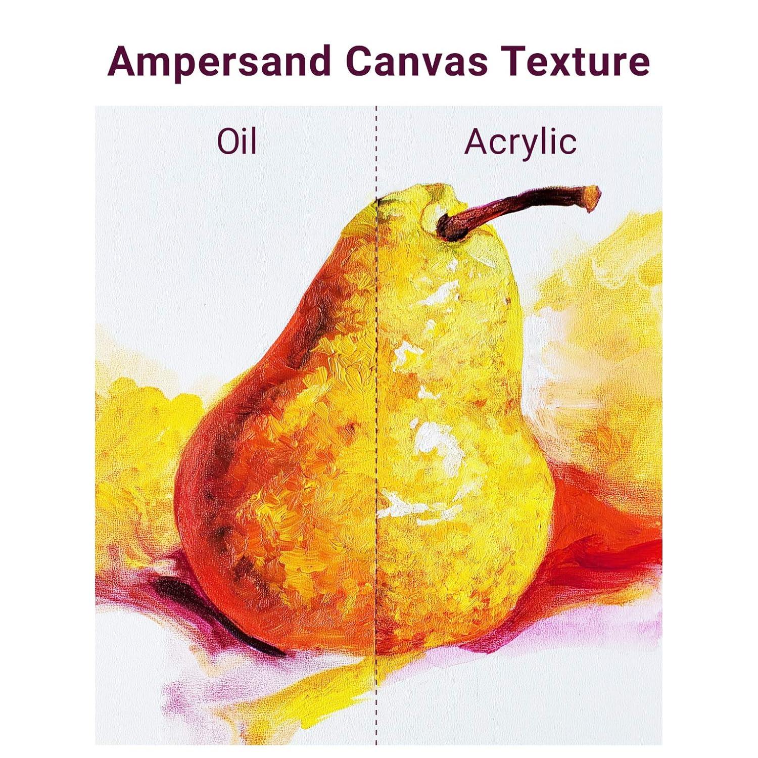 Ampersand Art Artist Panel, Canvas Texture, Cradled, 3/4" Profile, 12" x 16"