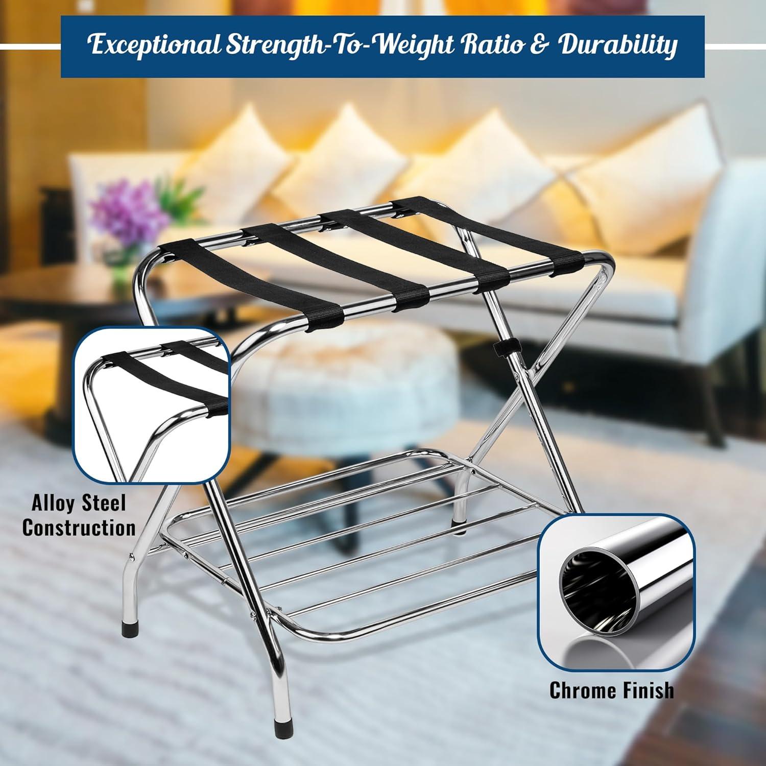 Folding Metal Luggage Rack