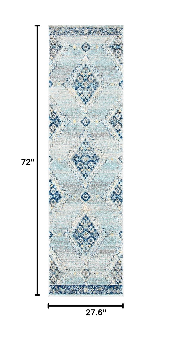 Madison MAD615 Power Loomed Runner Rug - Grey/Cream - 2'3"x6' - Safavieh.
