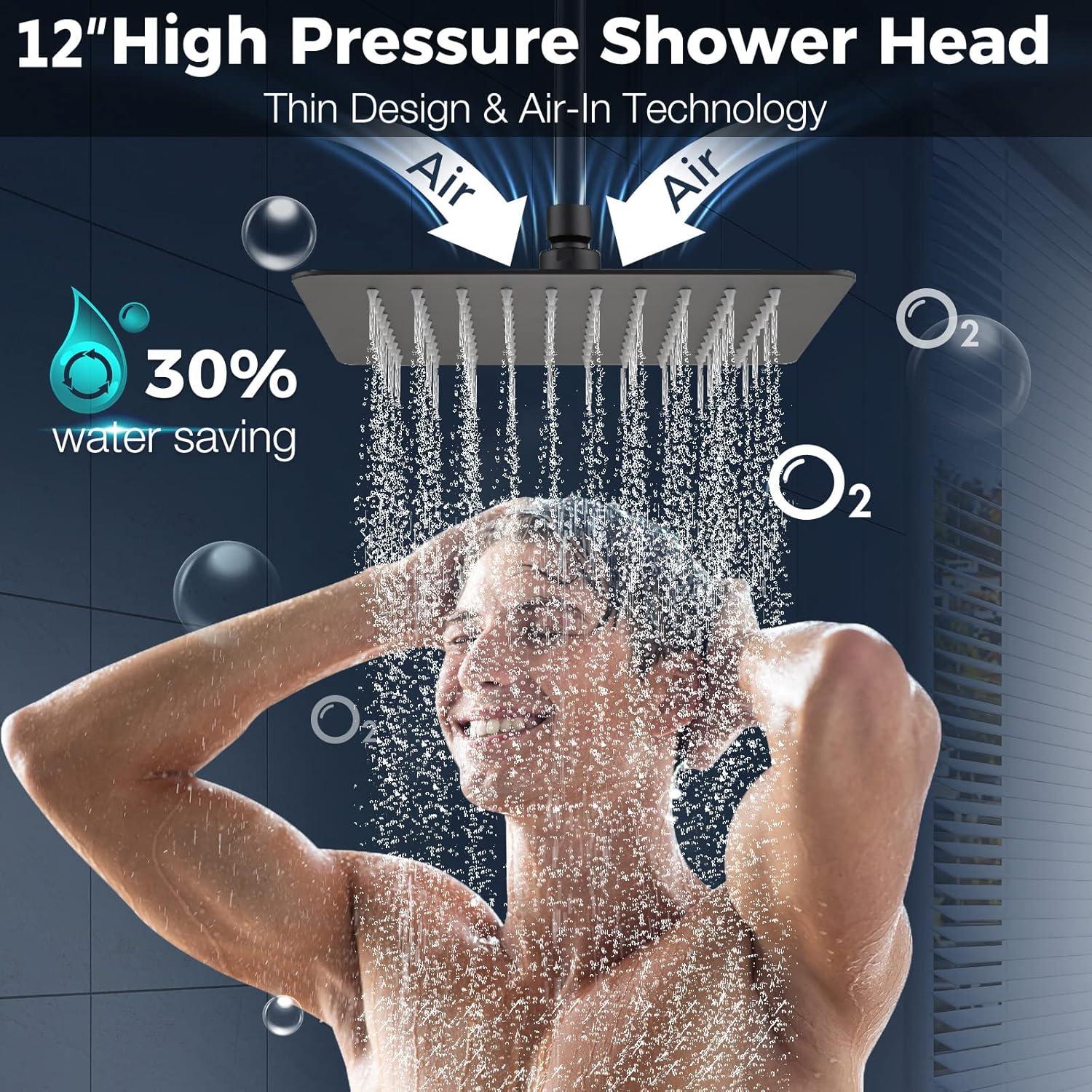 Rain Adjustable Shower Head 2.5 GPM GPM