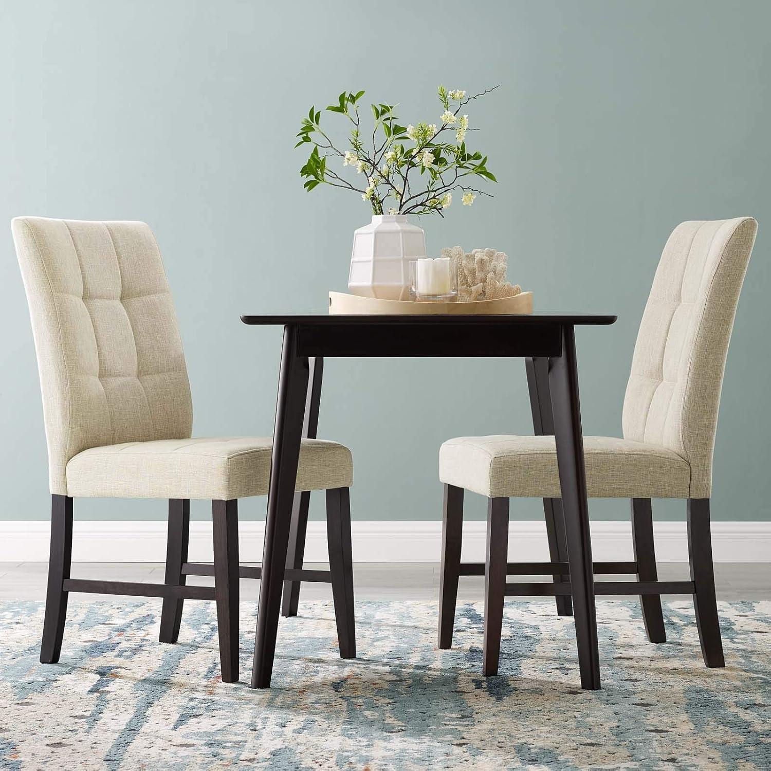 Promulgate Biscuit Tufted Upholstered Fabric Dining Side Chair by Modway