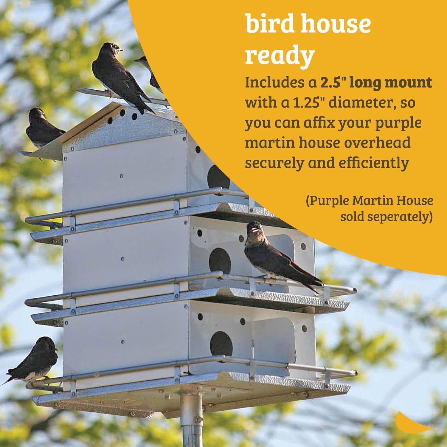 Birds Choice Birds Choice Medium 3-Level, 12-Room Purple Martin Bird House with Starling-Resistant Entrances, White/Grey