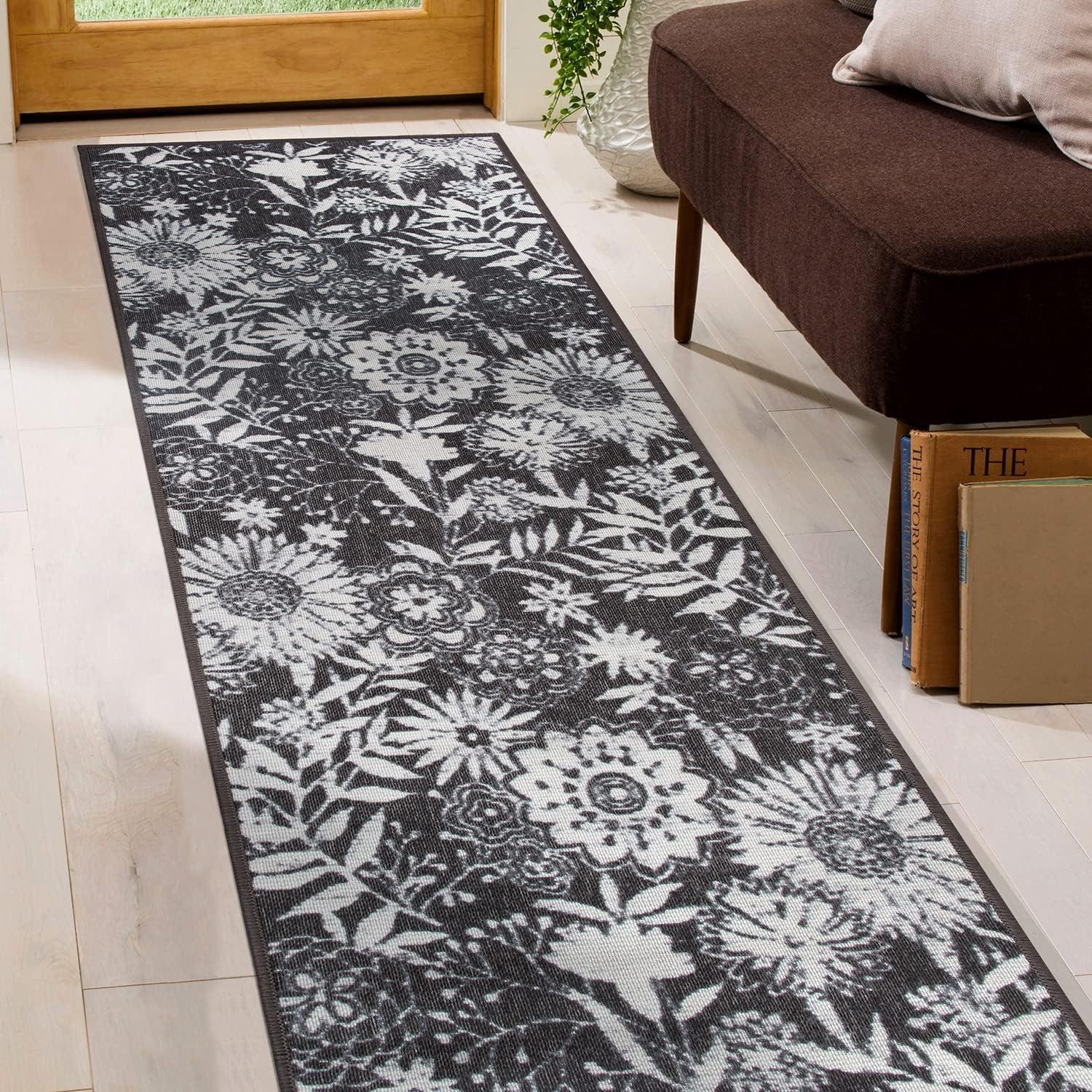 World Rug Gallery Modern Floral Flowers Indoor/Outdoor Area Rug