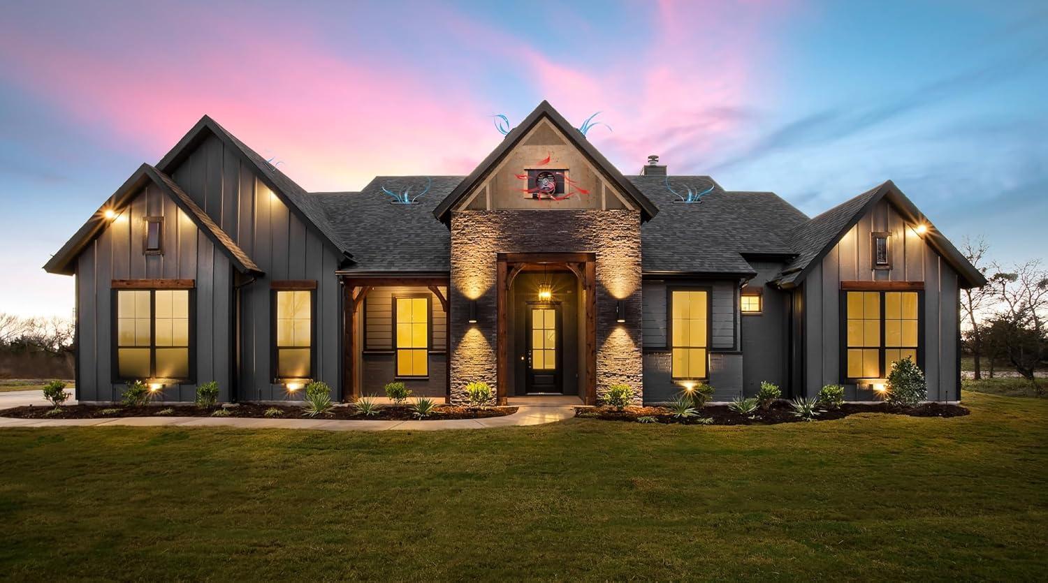 QuietCool AFG SMT PRO-3.0 Smart Attic Fan for Gable Vents - 2940 CFM - Smart App Control - Thermostat and Humidistat - 20ft Power Cord - Plug-and-play - Two Speed