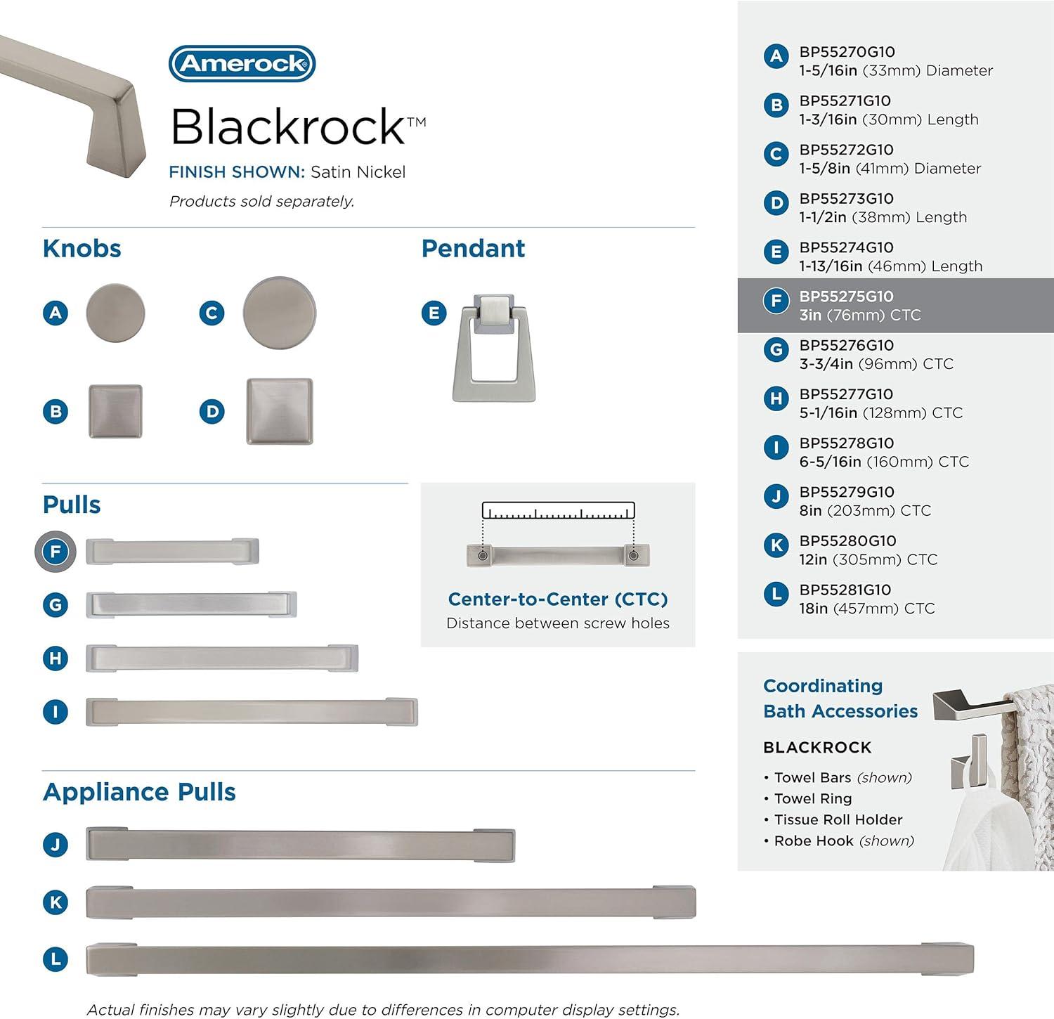 Blackrock 3" Center to Center Bar Pull