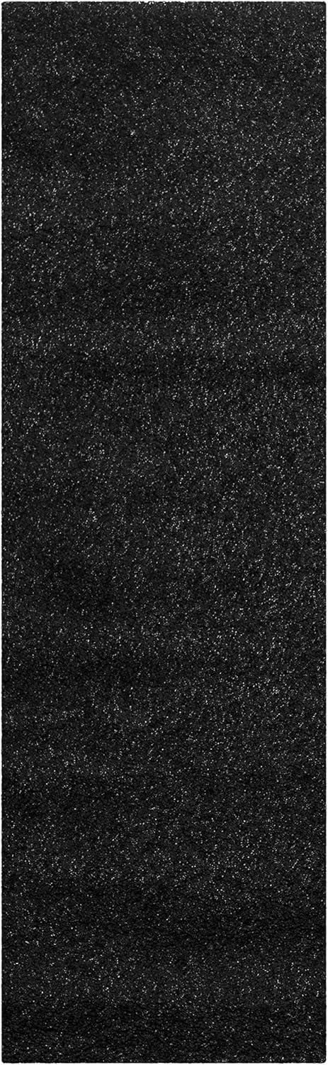 Shag SG151 Power Loomed Indoor Runner Rug - Beige - 2'3"x17' - Safavieh.