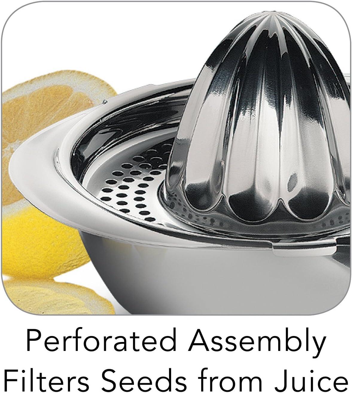 Stainless Steel Manual Citrus Juicer with Pouring Lip