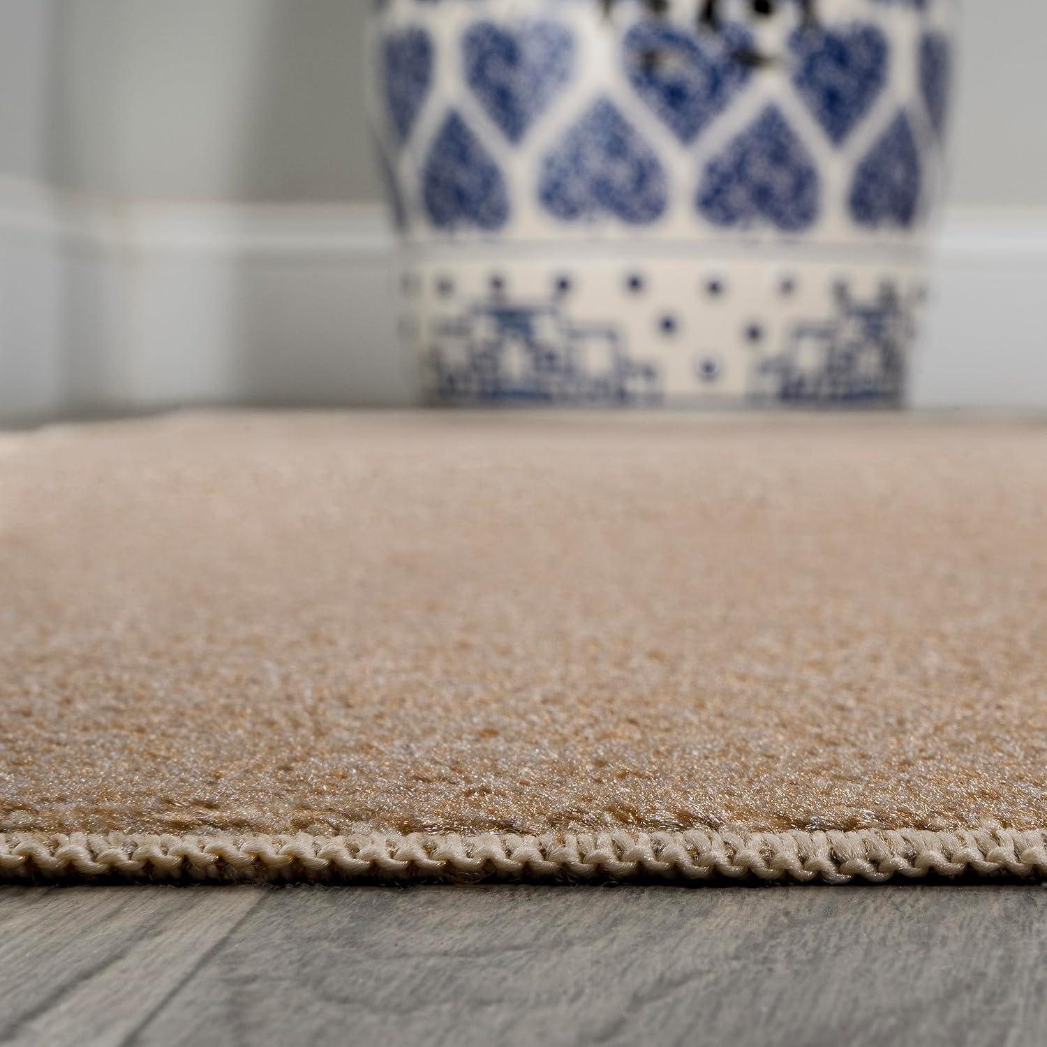 JONATHAN Y Twyla Classic Solid Low-Pile Machine-Washable Brown 4 ft. x 6 ft. Area Rug