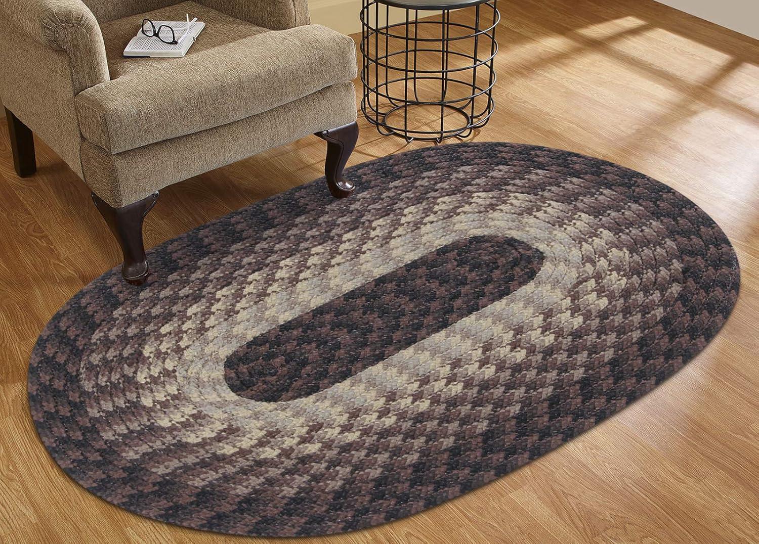 Alpine Collection 100% Polypropylene Reversible Indoor Area Oval Utility Rug - Better Trends