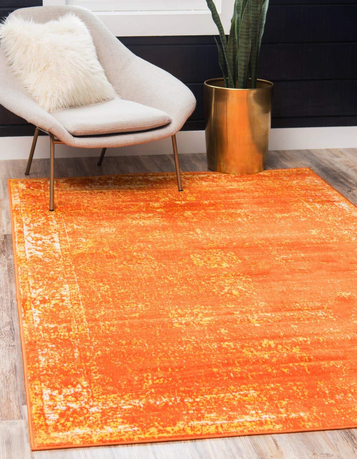 Unique Loom 8' 0 x 10' 0 Sofia Casino Orange Area Rug