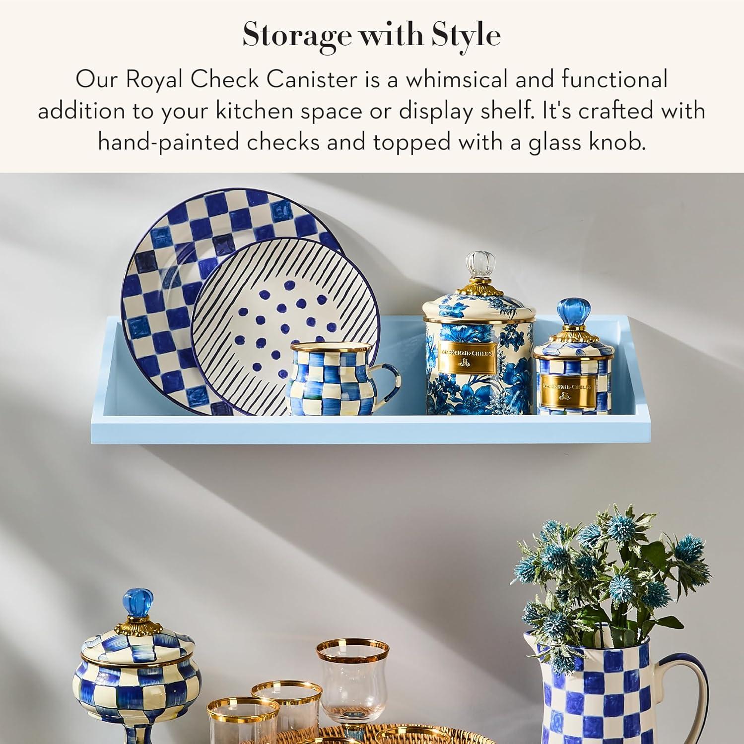 MacKenzie-Childs Royal Check® Canister