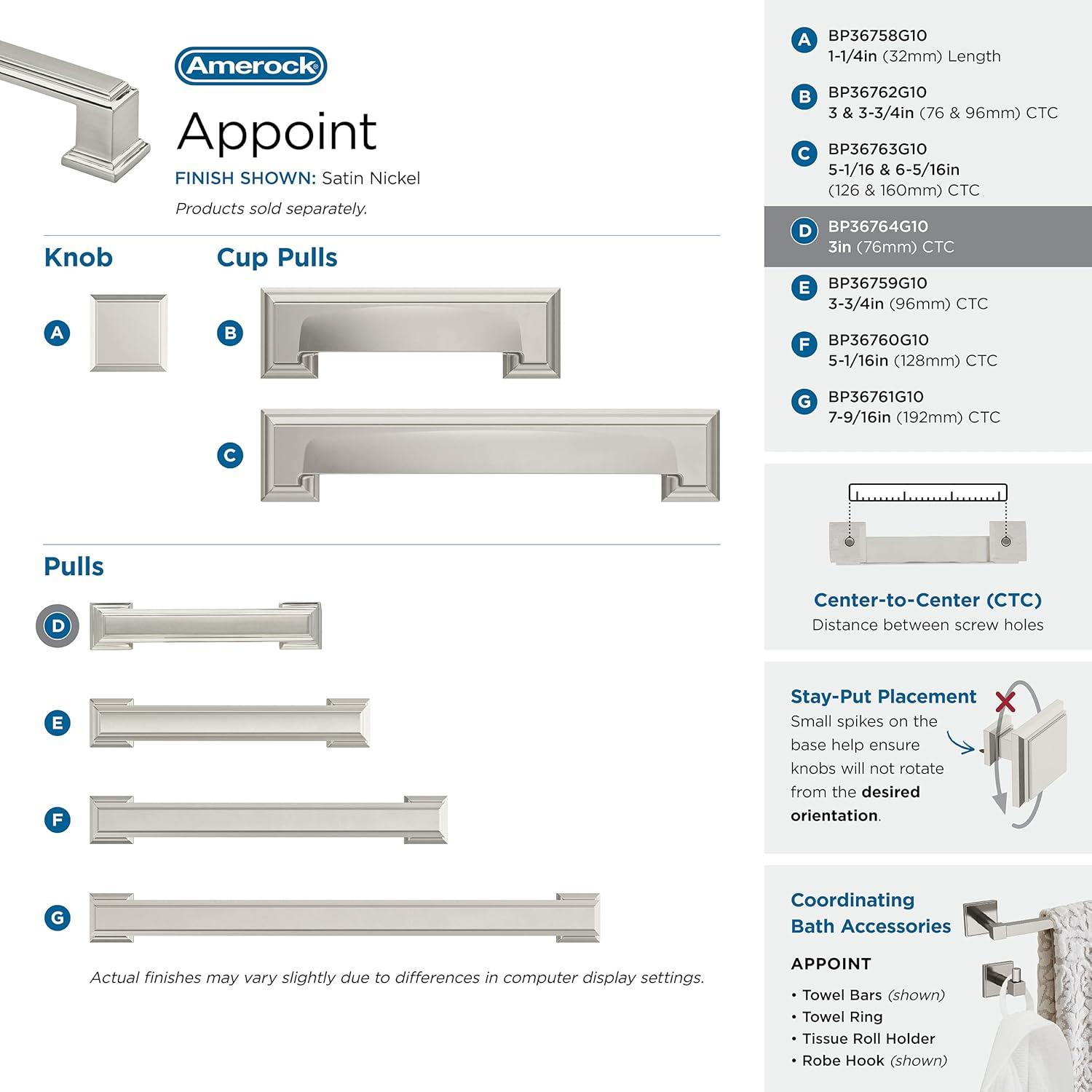 Amerock Appoint Cabinet or Drawer Pull