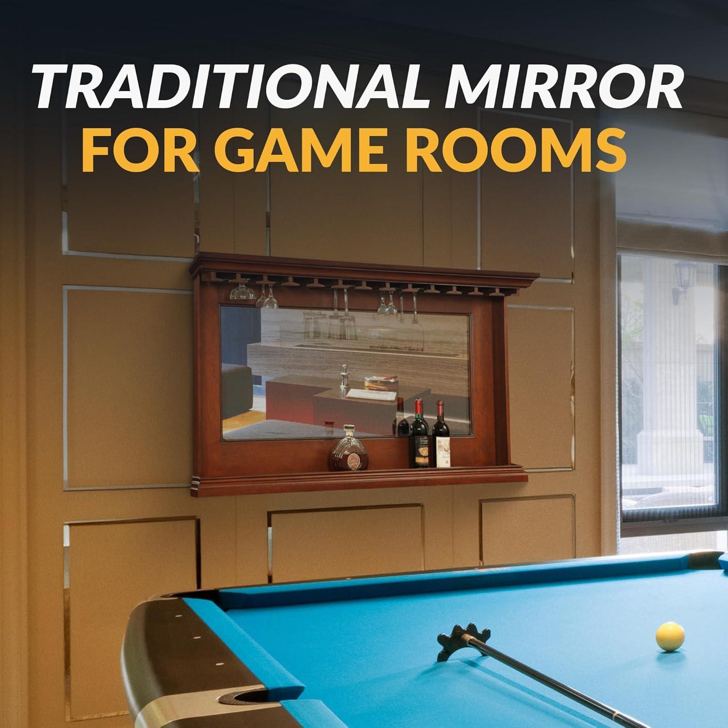 Hathaway Seville Back Bar Mirror - Walnut