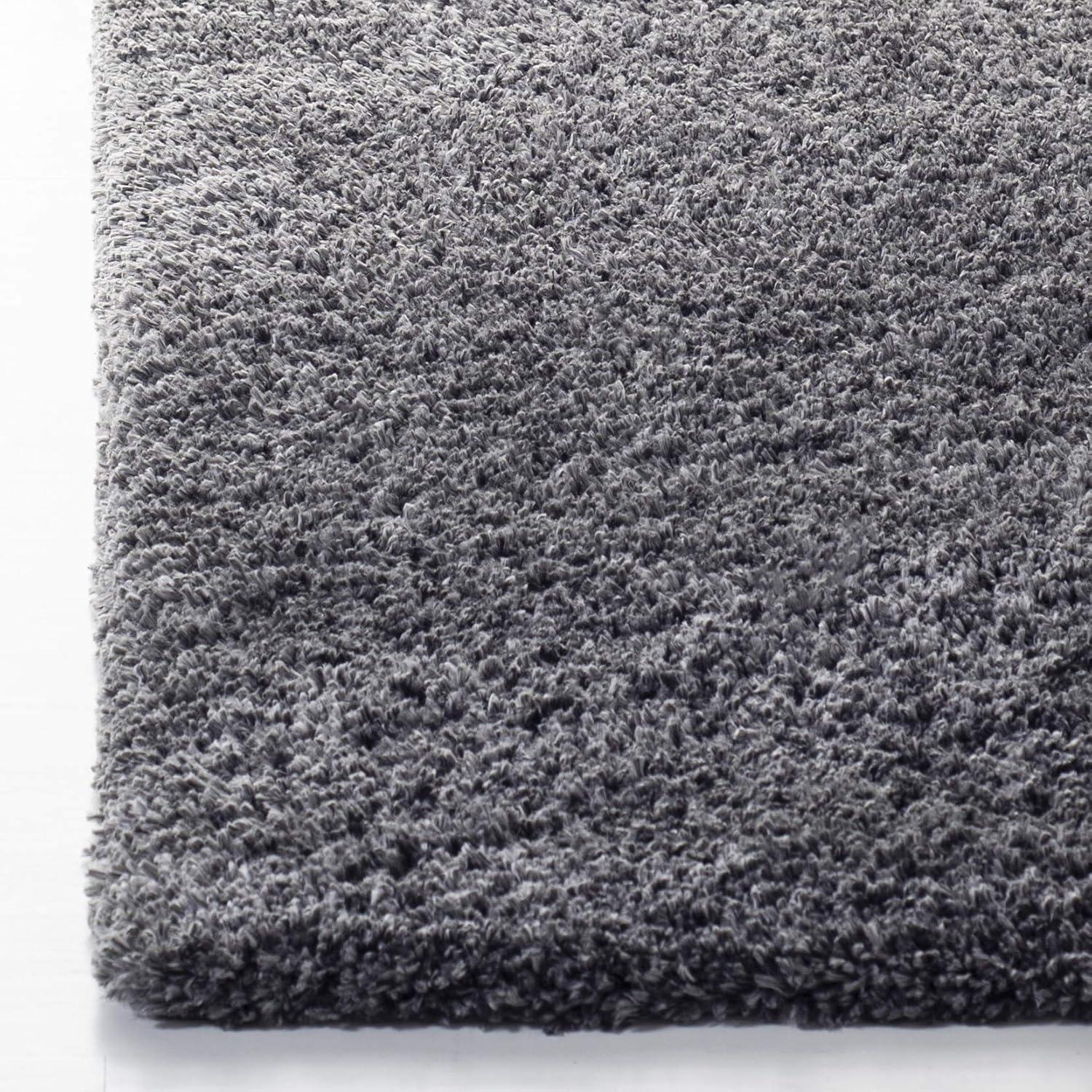 Fontana Shag 800 FNT800 Power Loomed Indoor Area Rug - Silver - 5'3"x7'6" - Safavieh