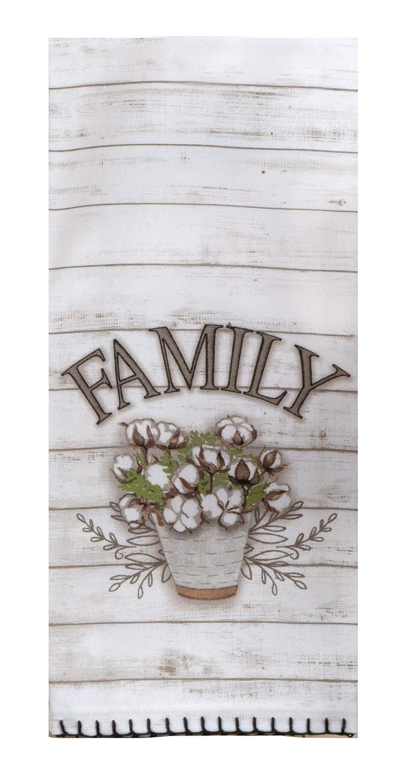 Home Sweet Home Kitchen Terry Towel and Tea Towel 2-pc Set Farmhouse Family