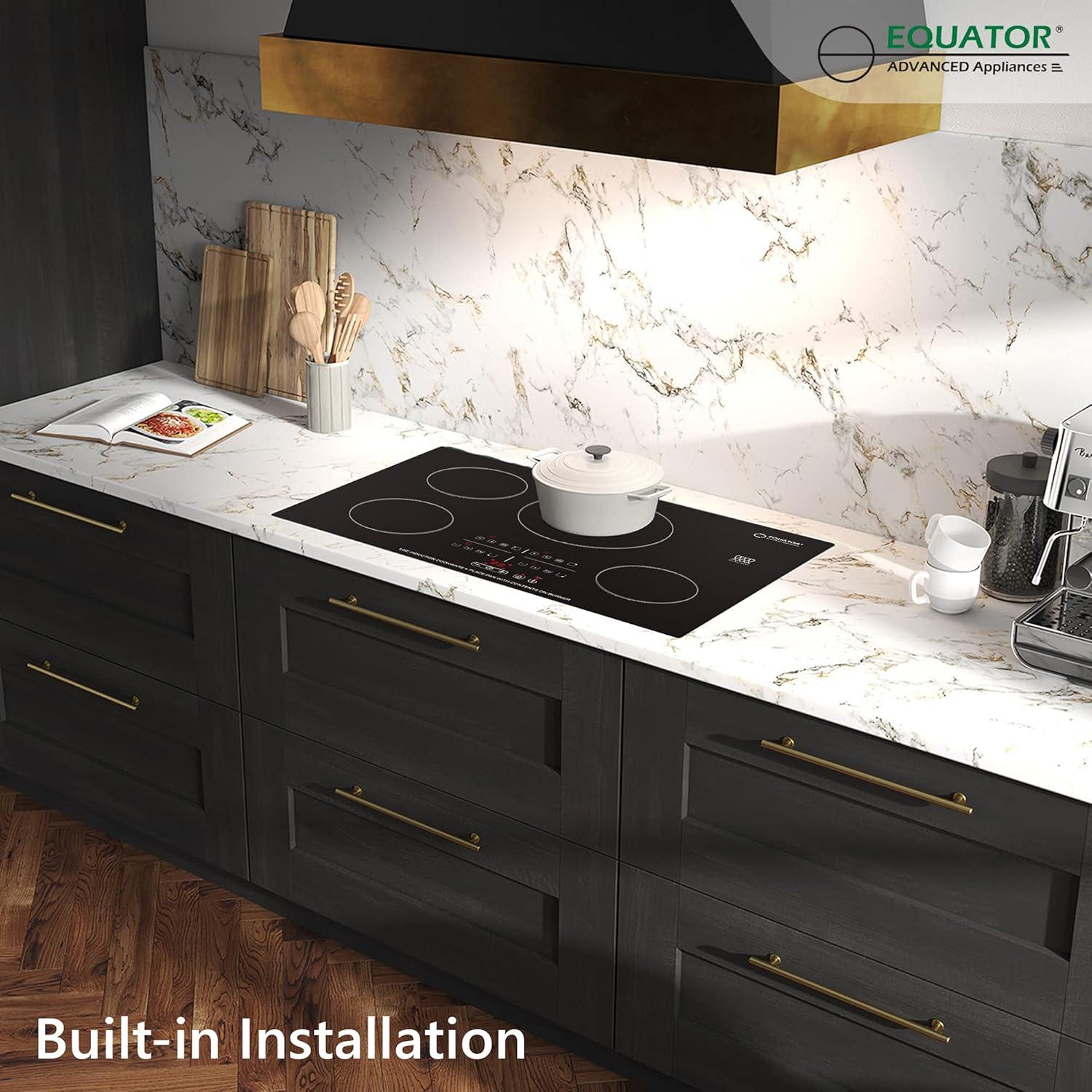 Equator Advanced Appliances Equator 30" Built-In 4 Burner Induction Cooktop POWER BOOST Keep Warm 240V/7400W BIC 304