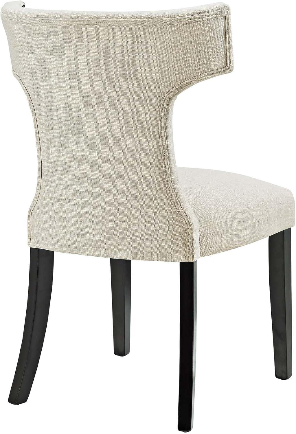 Set of 2 Curve Dining Side Chair Fabric - Modway