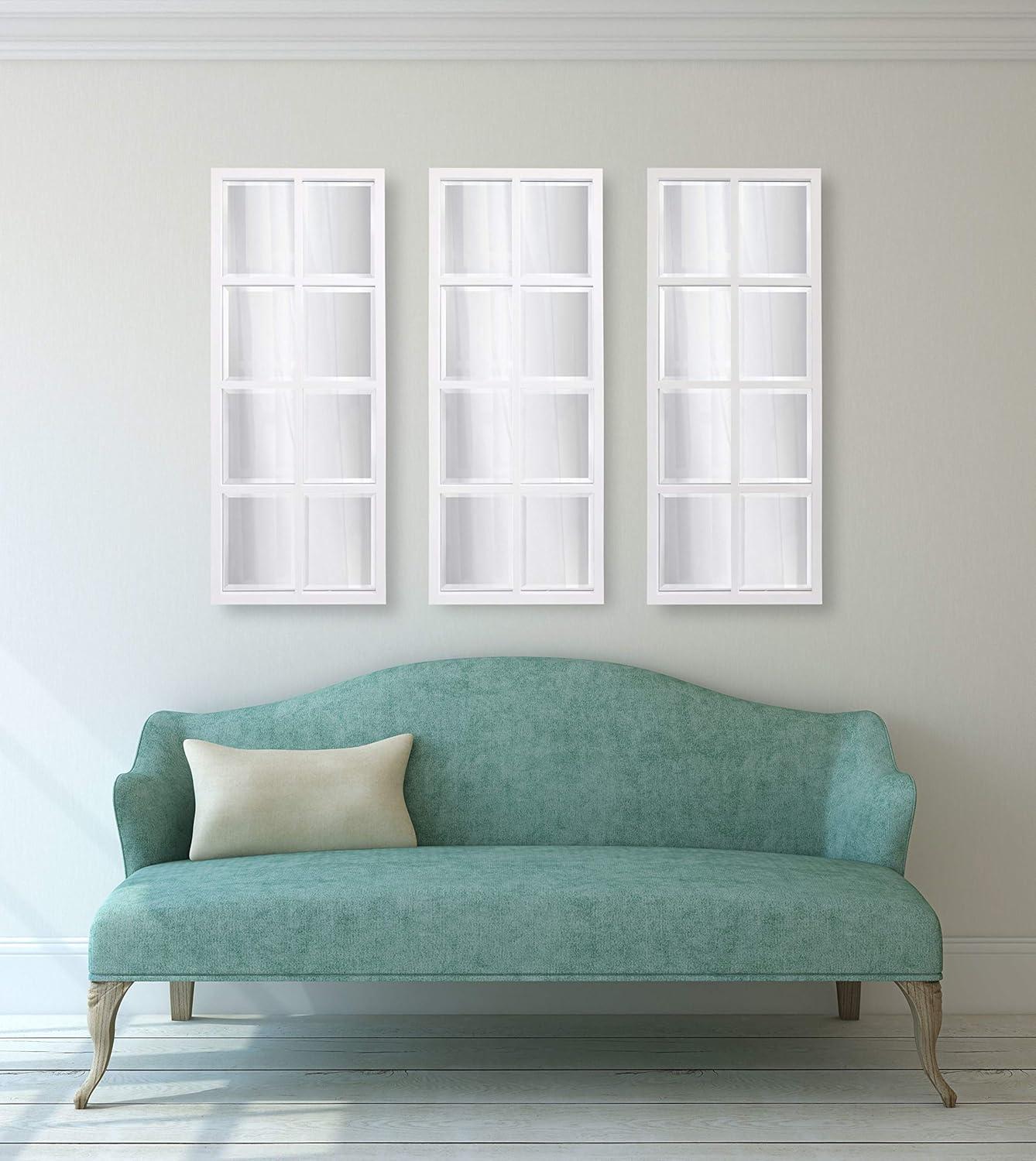 Uniek Stryker Windowpane Framed Wall Mirror