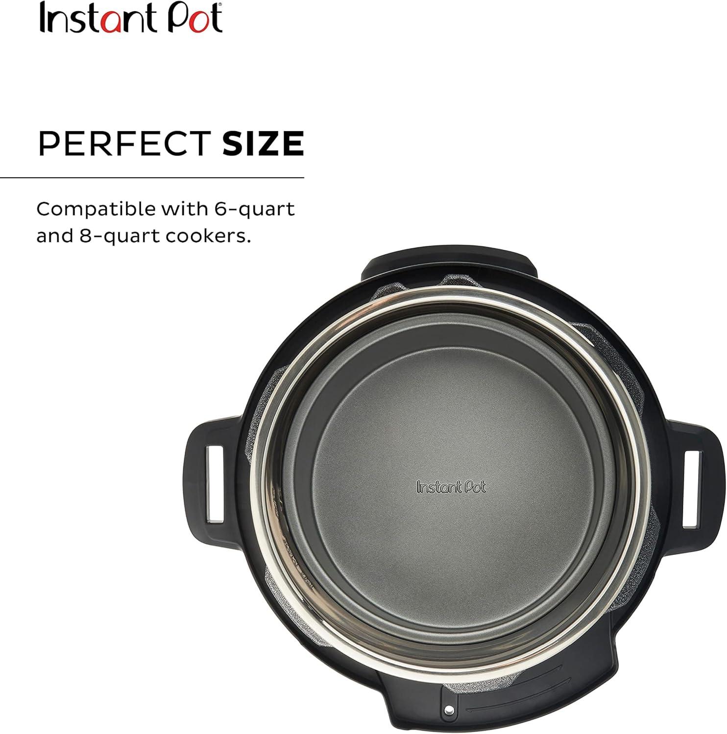 Gray Non-Stick Round Cake Pan for Instant Pot