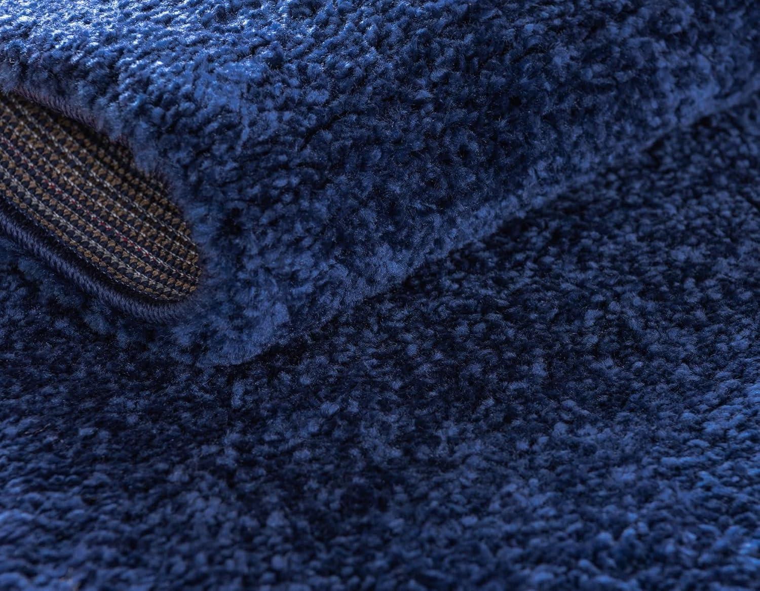 Unique Loom 10' 0 x 14' 1 Solo Calabasas Navy Blue Area Rug