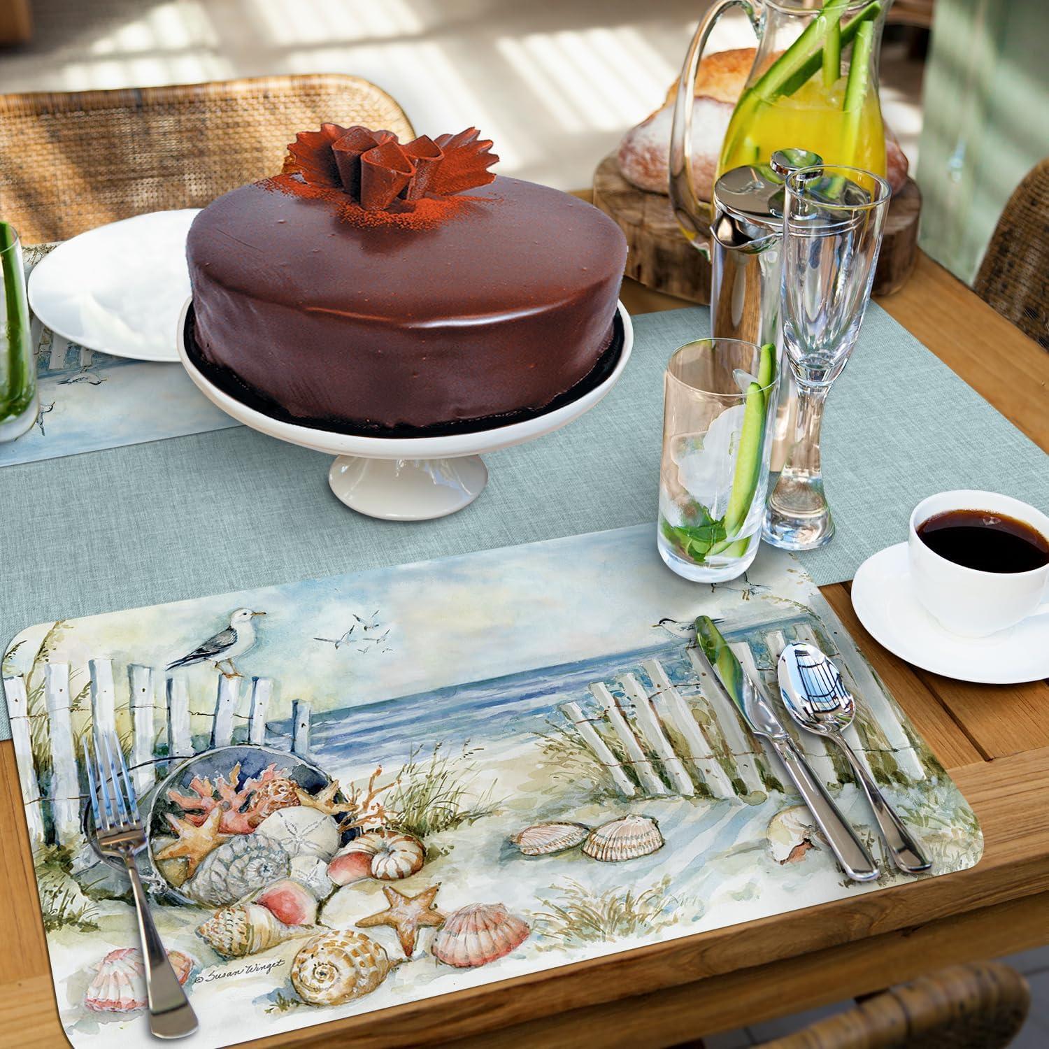 Coastal Sanctuary Reversible Rectangular Plastic Placemats