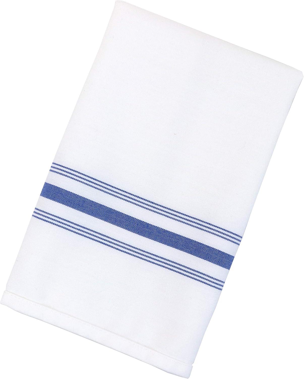 Arkwright Bistro Napkins (12 Pack), Spun Polyester, 18x22 in., Striped Color Options