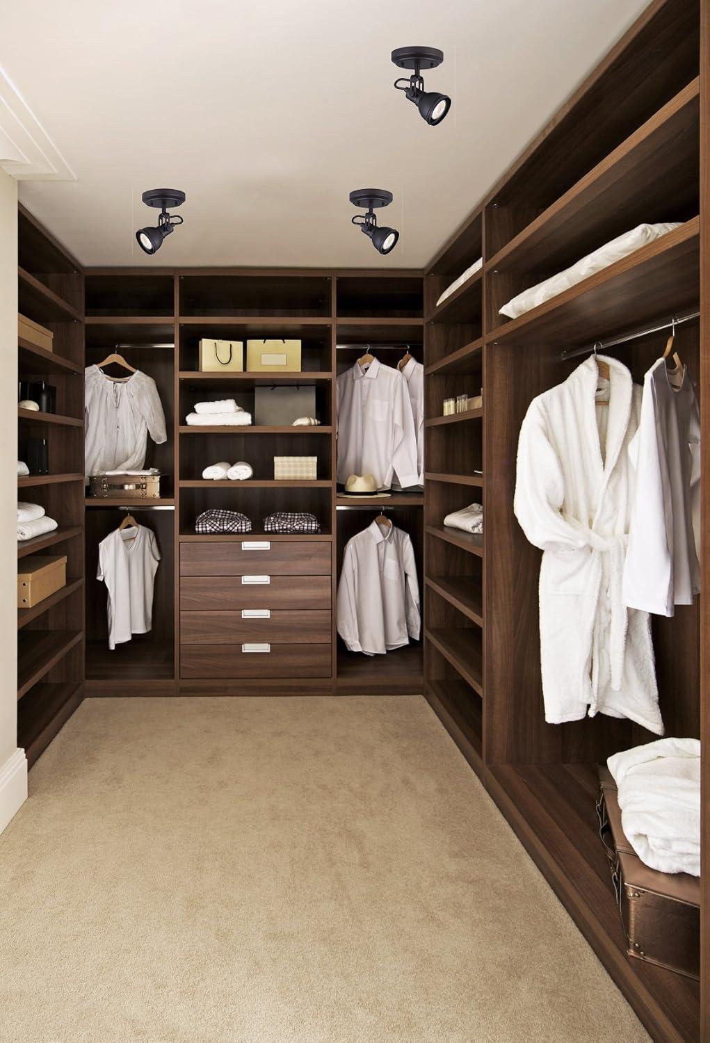 CANARM ICW622A01ORB10 LTD Polo 1 Light Ceiling/Wall, Oil Rubbed Bronze with Adjustable Head , Oil-rubbed Bronze