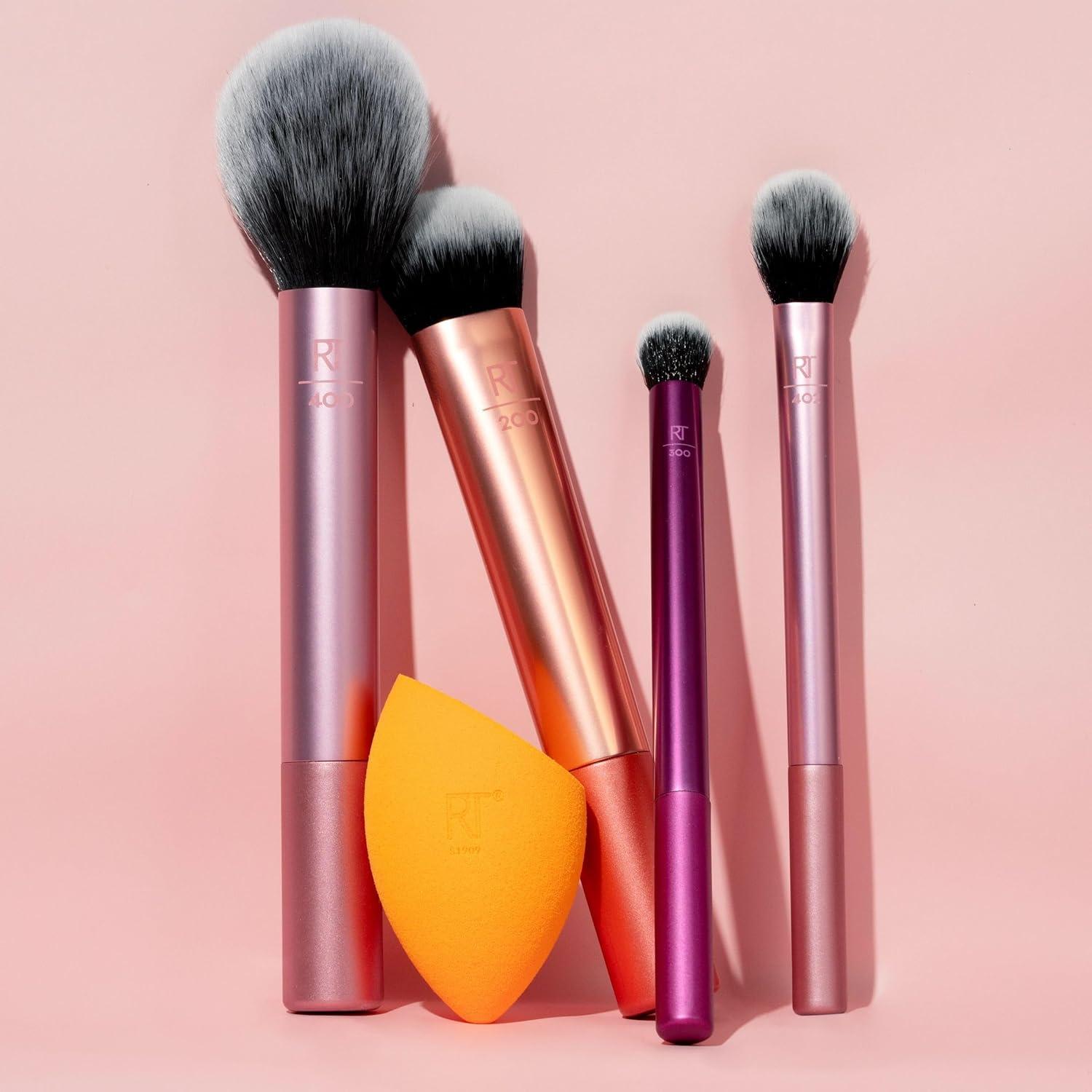 Real Techniques Everyday Essentials Makeup Brush Kit - 5pc