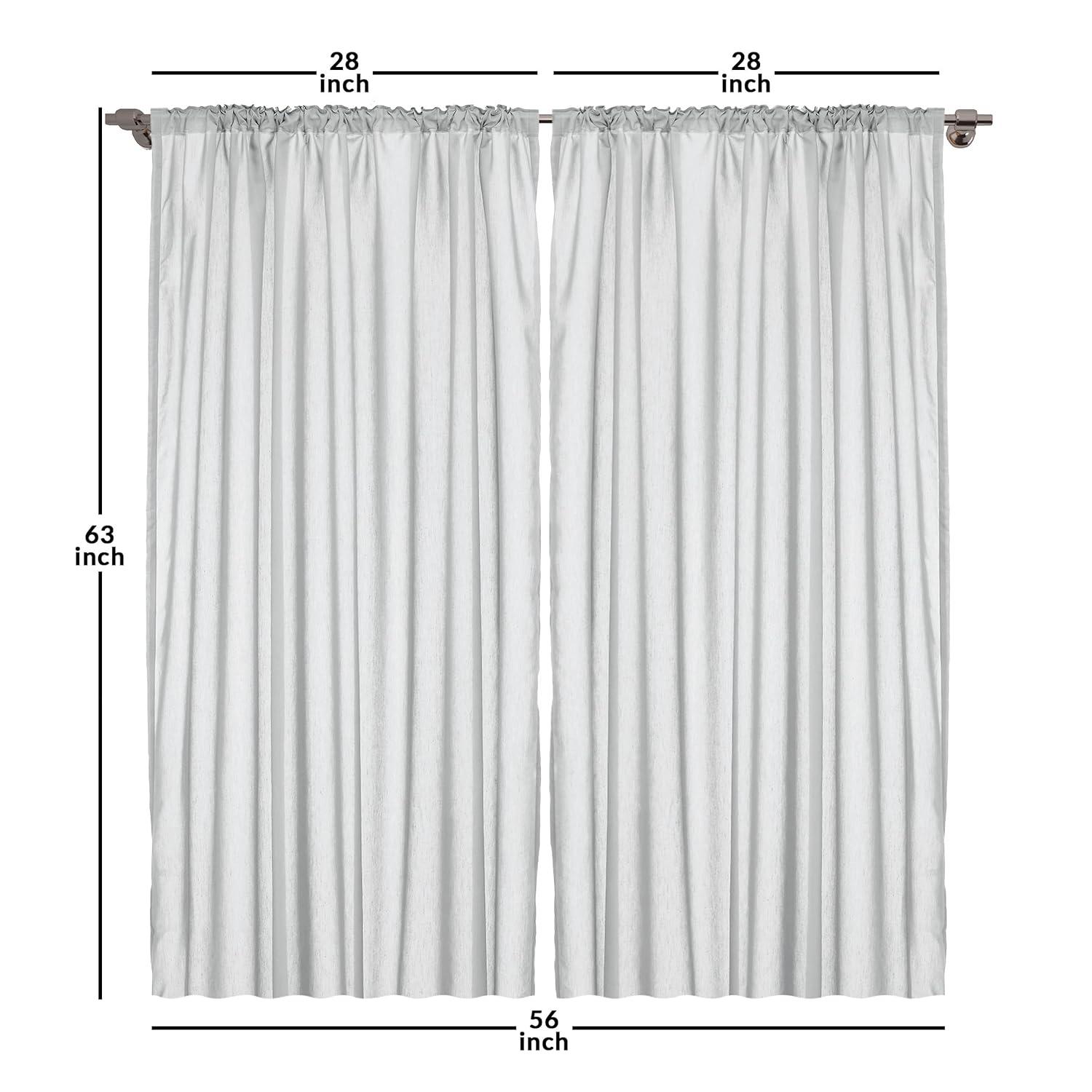 Ambesonne Semi-Sheer Rod Pocket Sliding Panel (Set of 2)