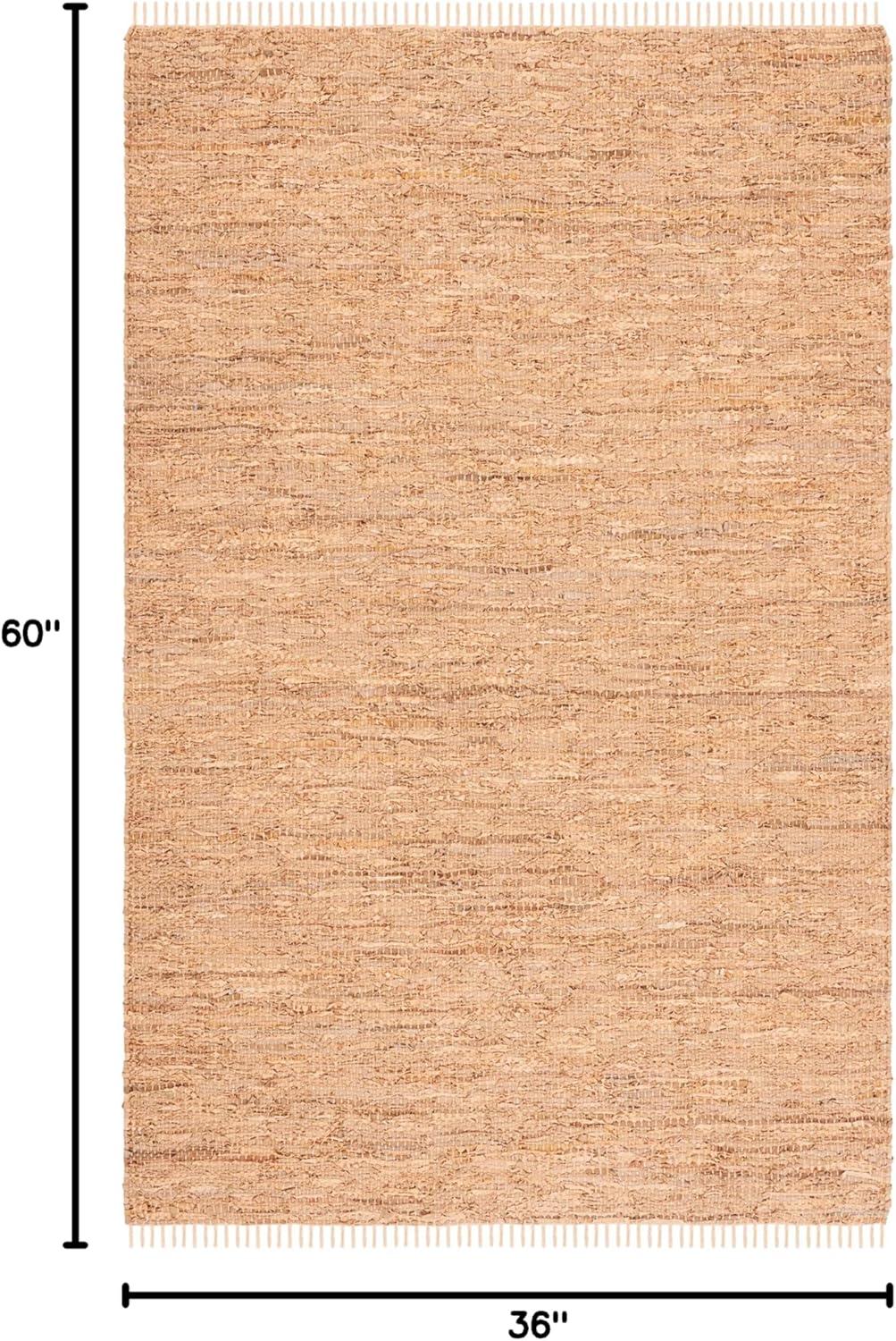 Modern Artisan Cowhide & Synthetic 3' x 5' Flat Woven Rug