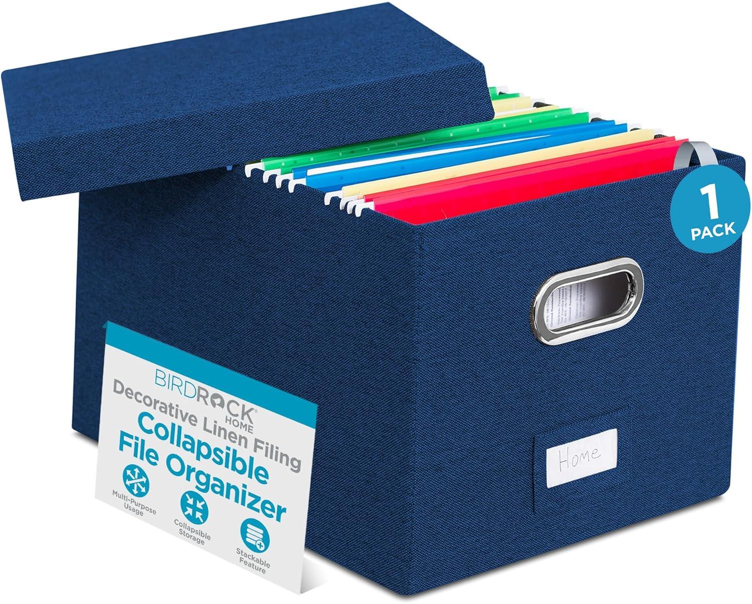 BirdRock Home Internet's Best Collapsible File Storage Fabric Box & Reviews | Wayfair
