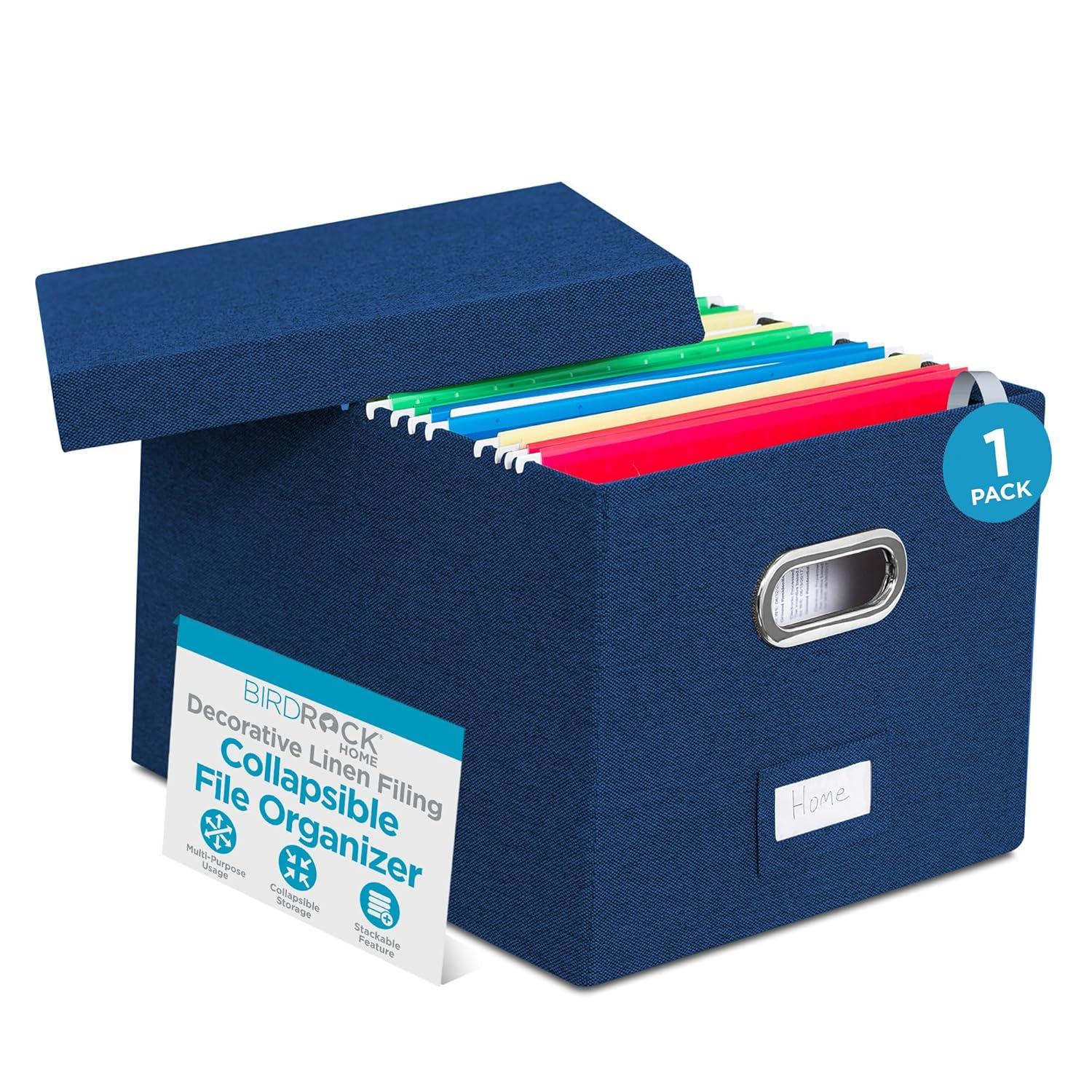 BirdRock Home Internet's Best Collapsible File Storage Fabric Box & Reviews | Wayfair