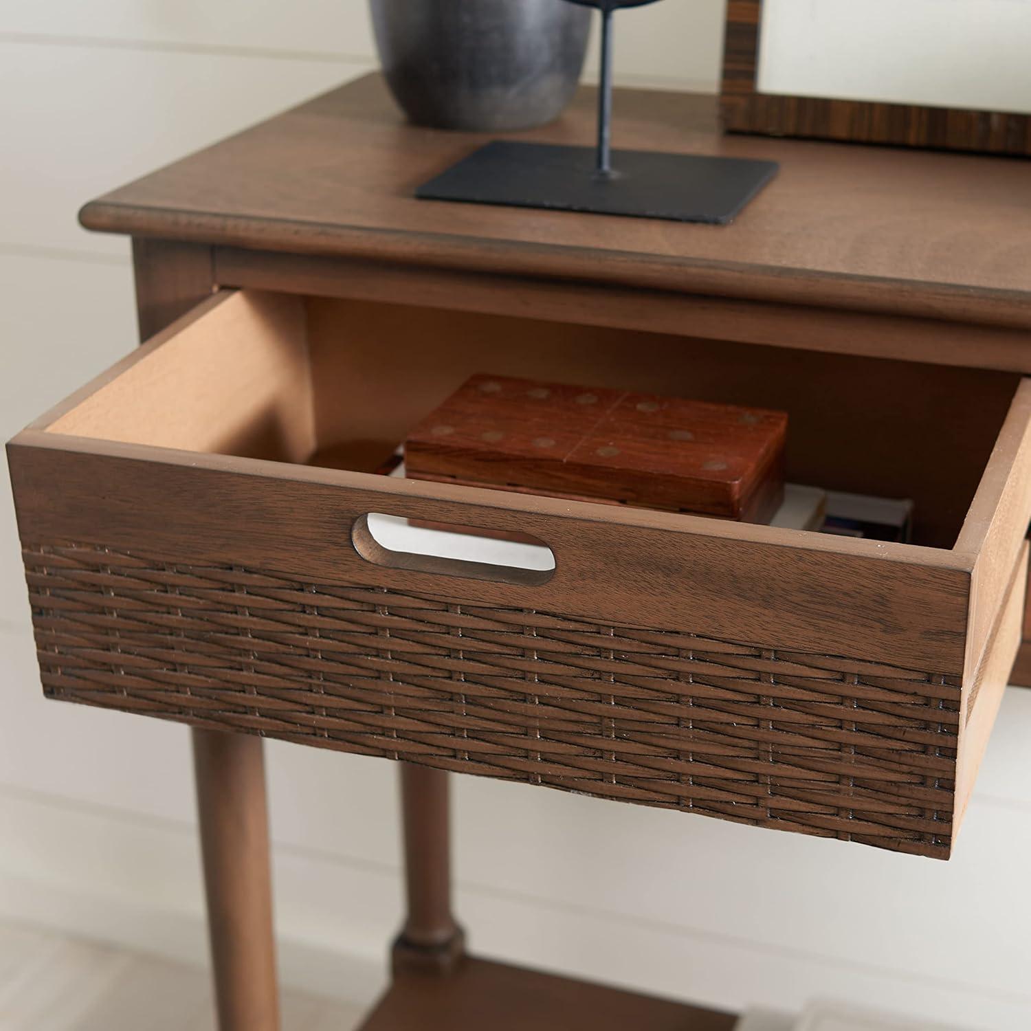 Landers 2 Drawer Console Table - Brown - Safavieh