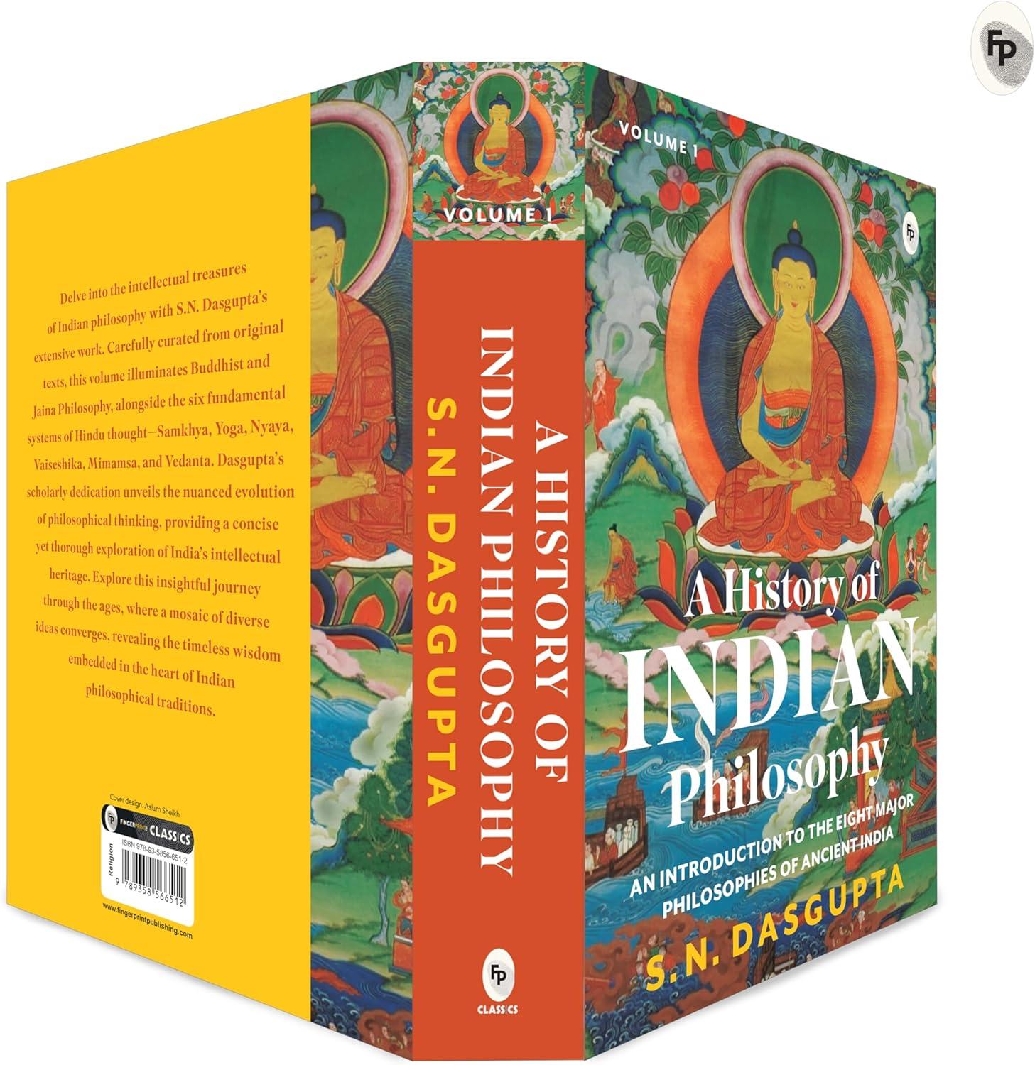 A History of Indian Philosophy: Vol. I, Multicolor Hardcover Book