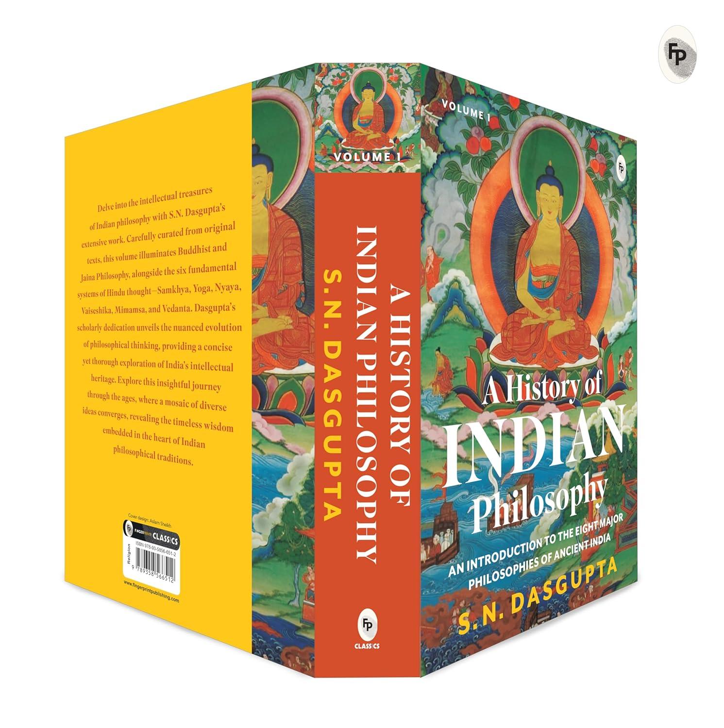 A History of Indian Philosophy: Vol. I, Multicolor Hardcover Book