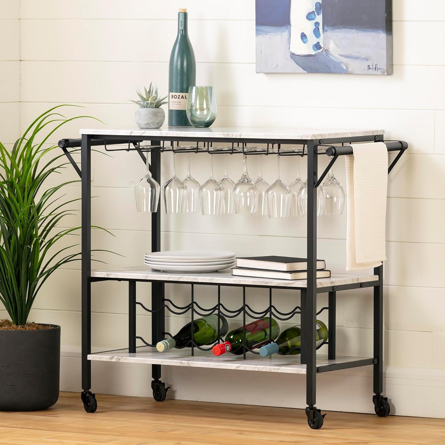 Maliza Metal Bar Cart