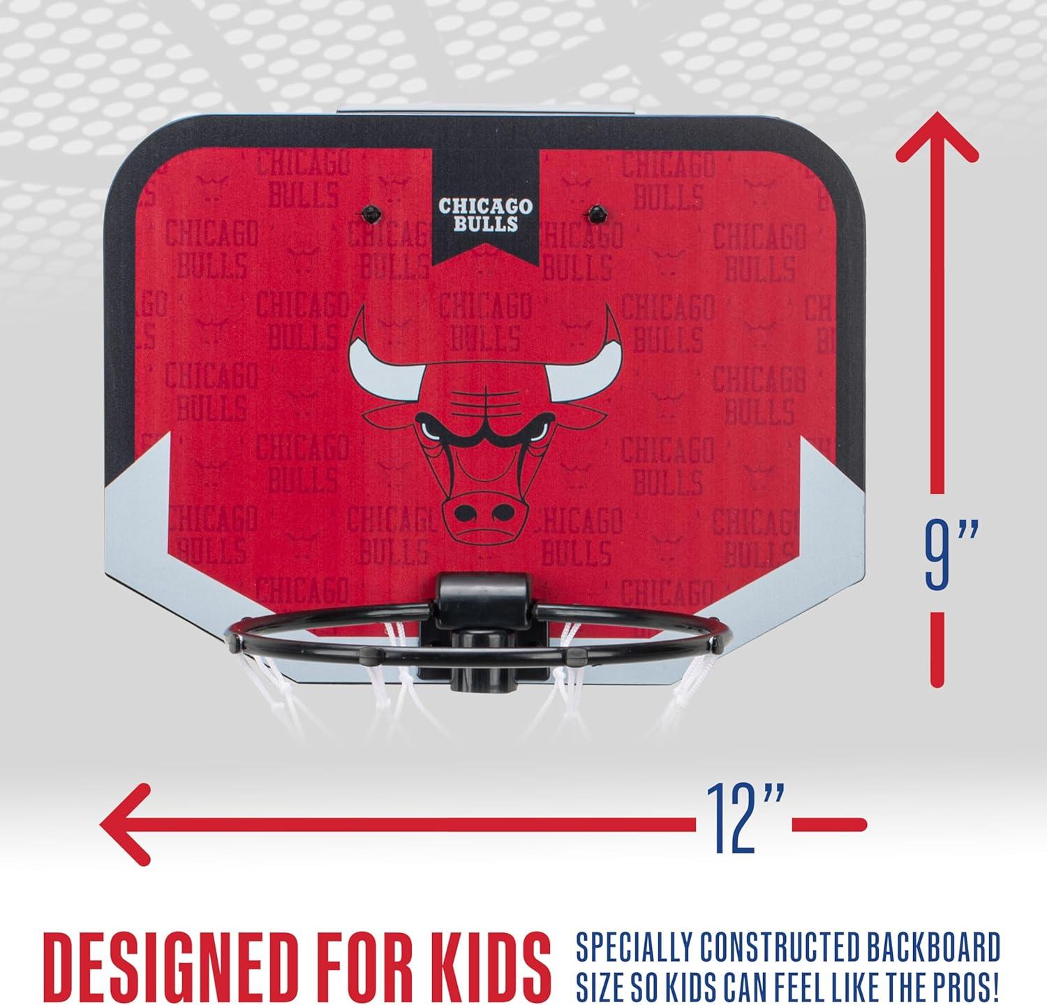 Franklin Sports NBA Team Over The Door Basketball Hoop - Kids Indoor Mini Basketball Hoop with Basketball - NBA Fan Shop Mini Hoop for Bedroom & Office