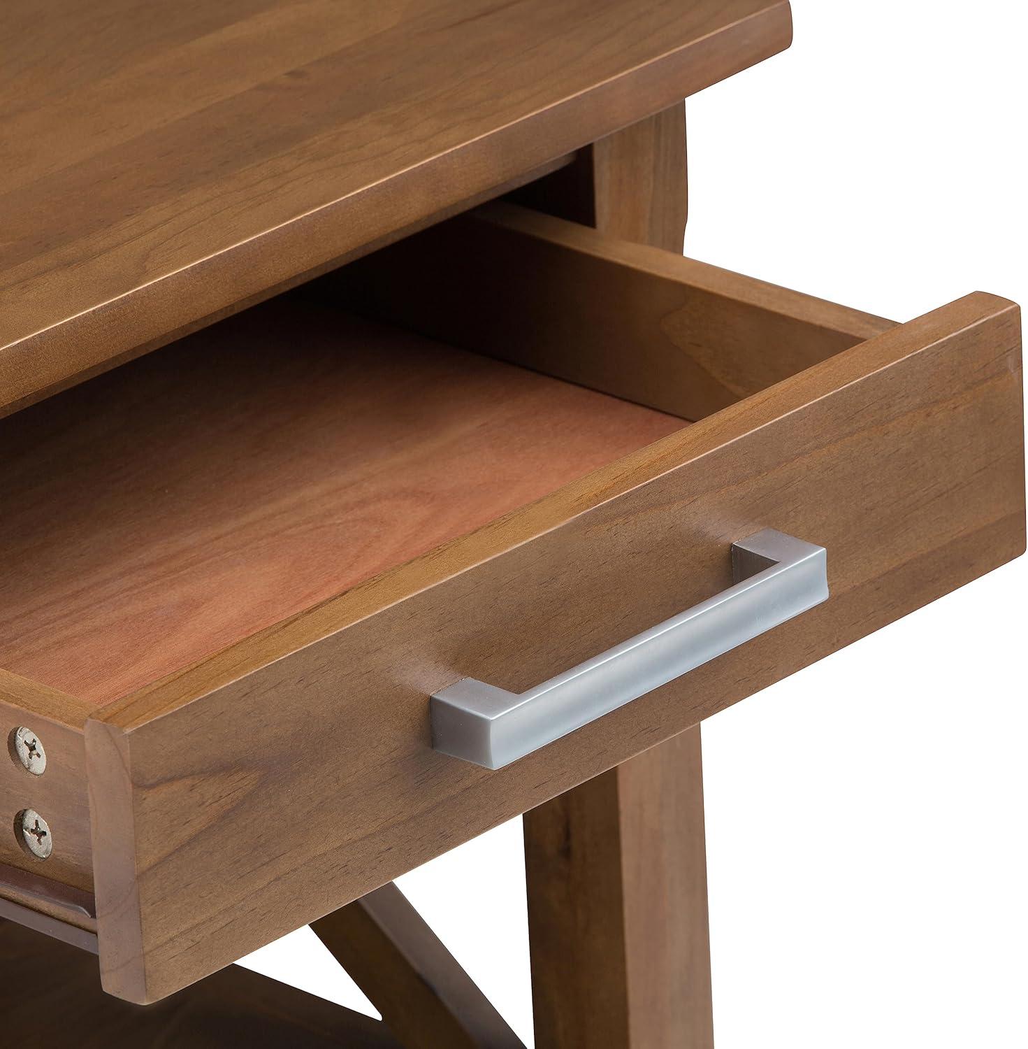 Kitchener Solid Wood Top End Table with Storage